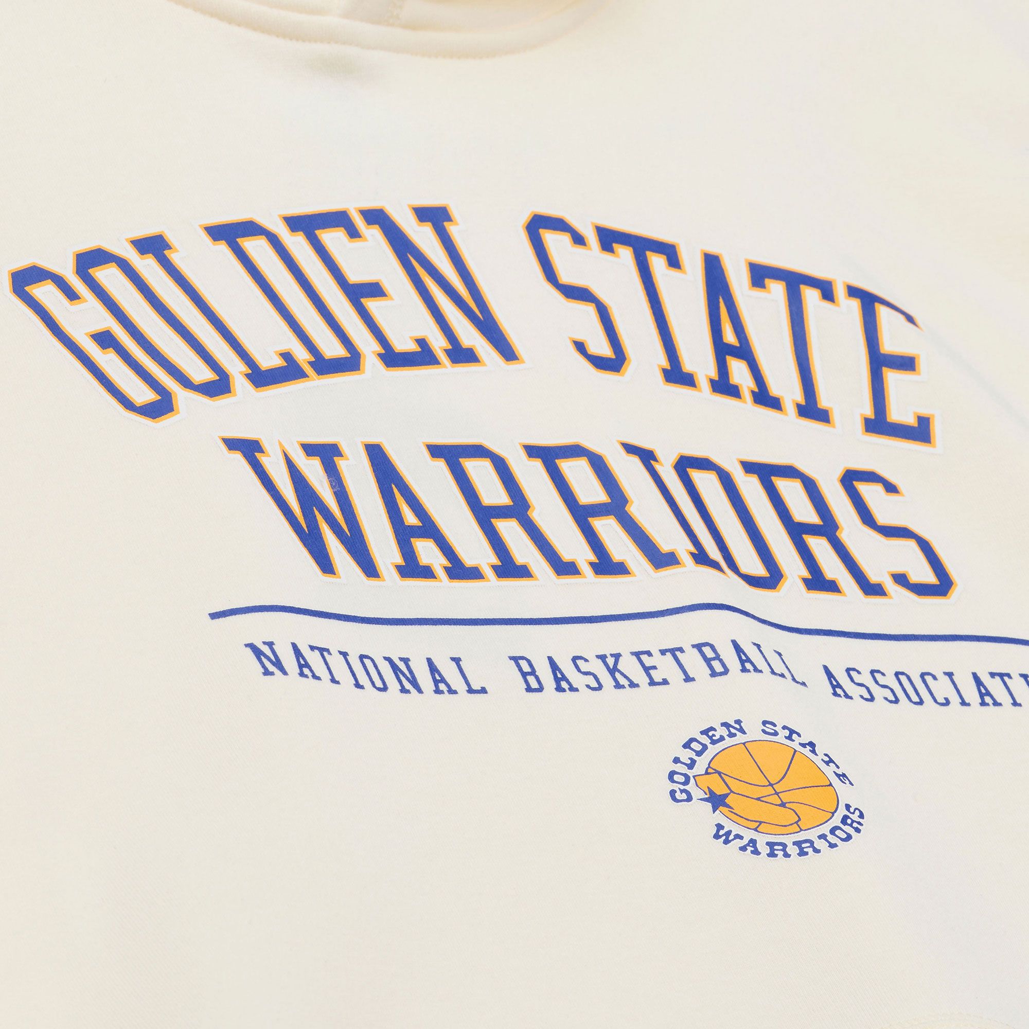 Mitchell & Ness Men's Golden State Warriors Off White All In Hoodie product image