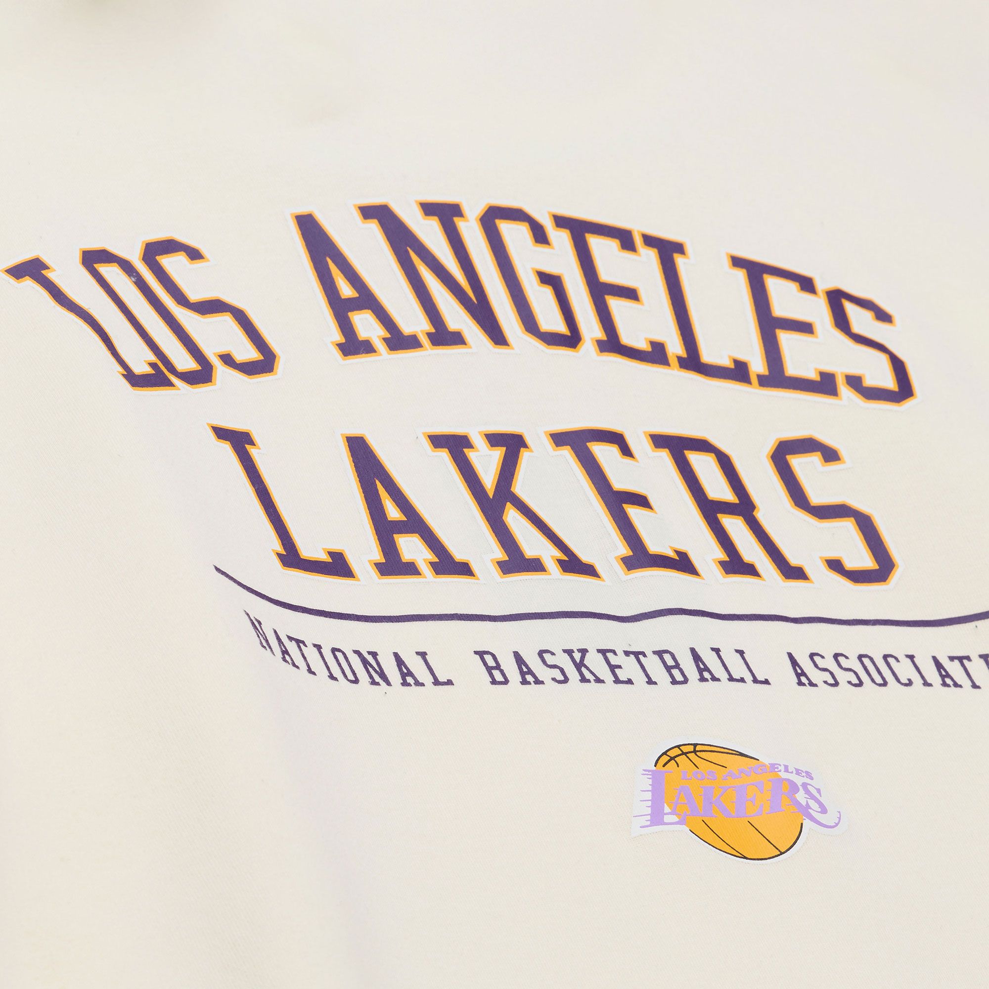 Mitchell & Ness Men's Los Angeles Lakers Off White All In Hoodie product image