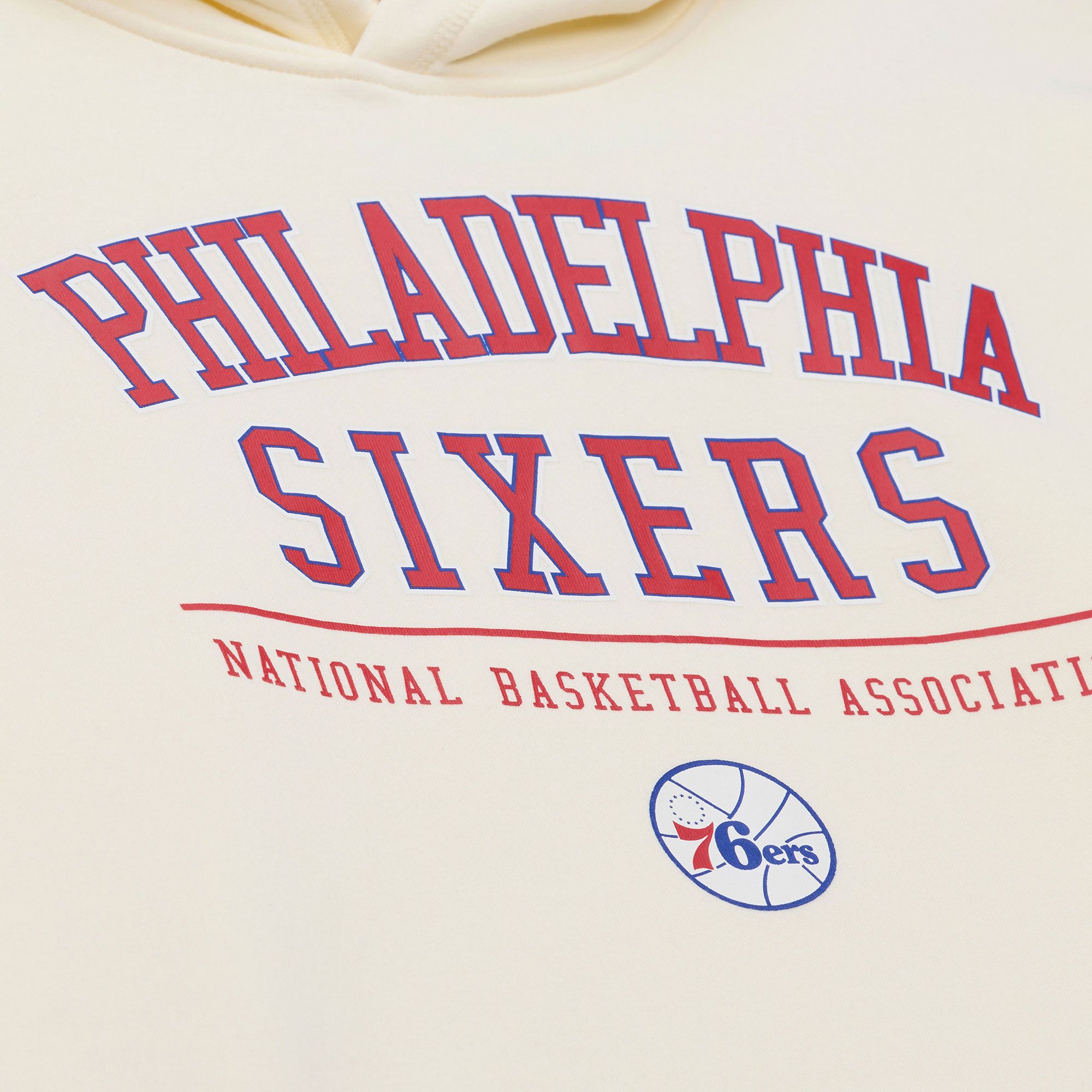 Mitchell & Ness Men's Philadelphia 76ers Off White Hoodie product image