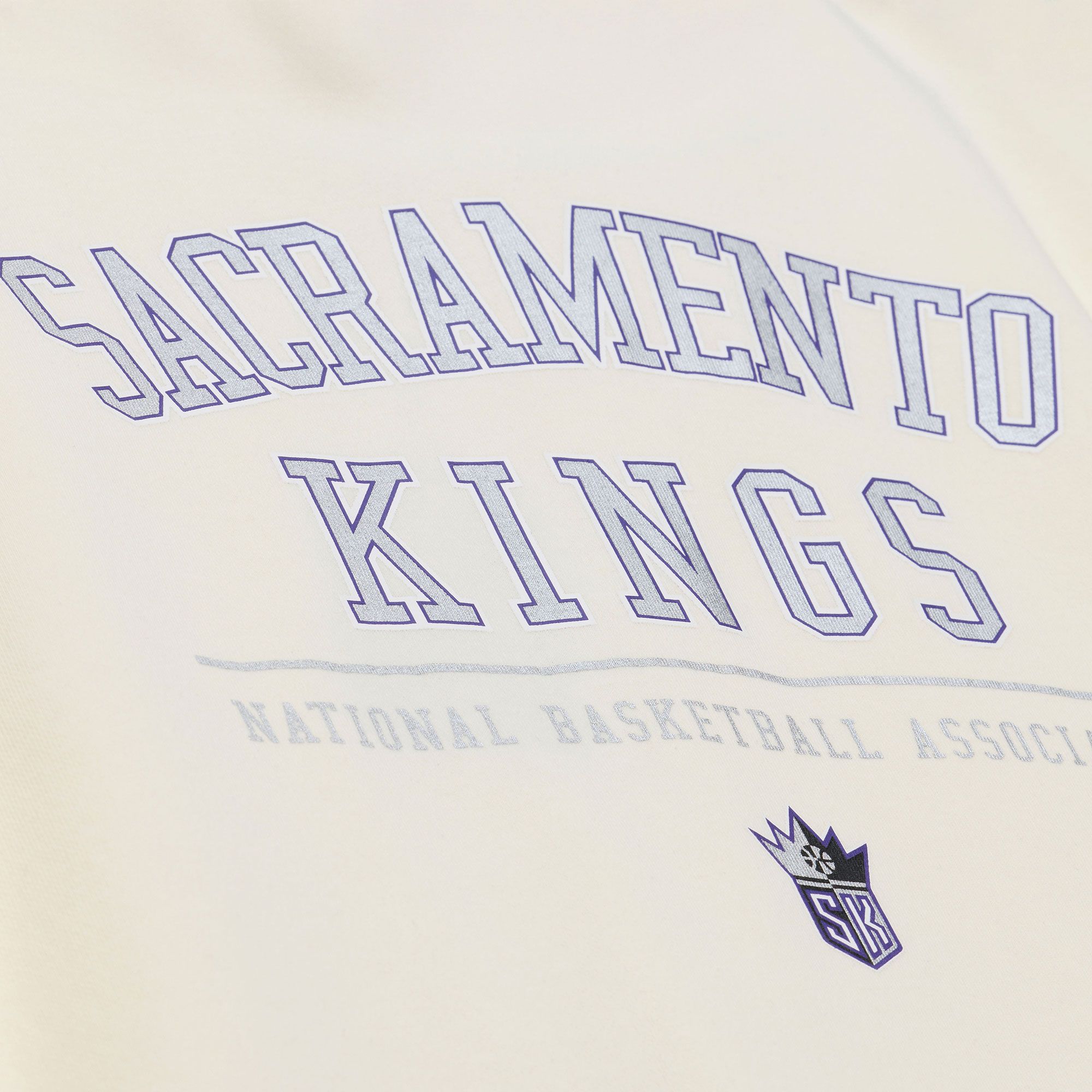 Mitchell & Ness Men's Sacramento Kings Off White All In Hoodie product image