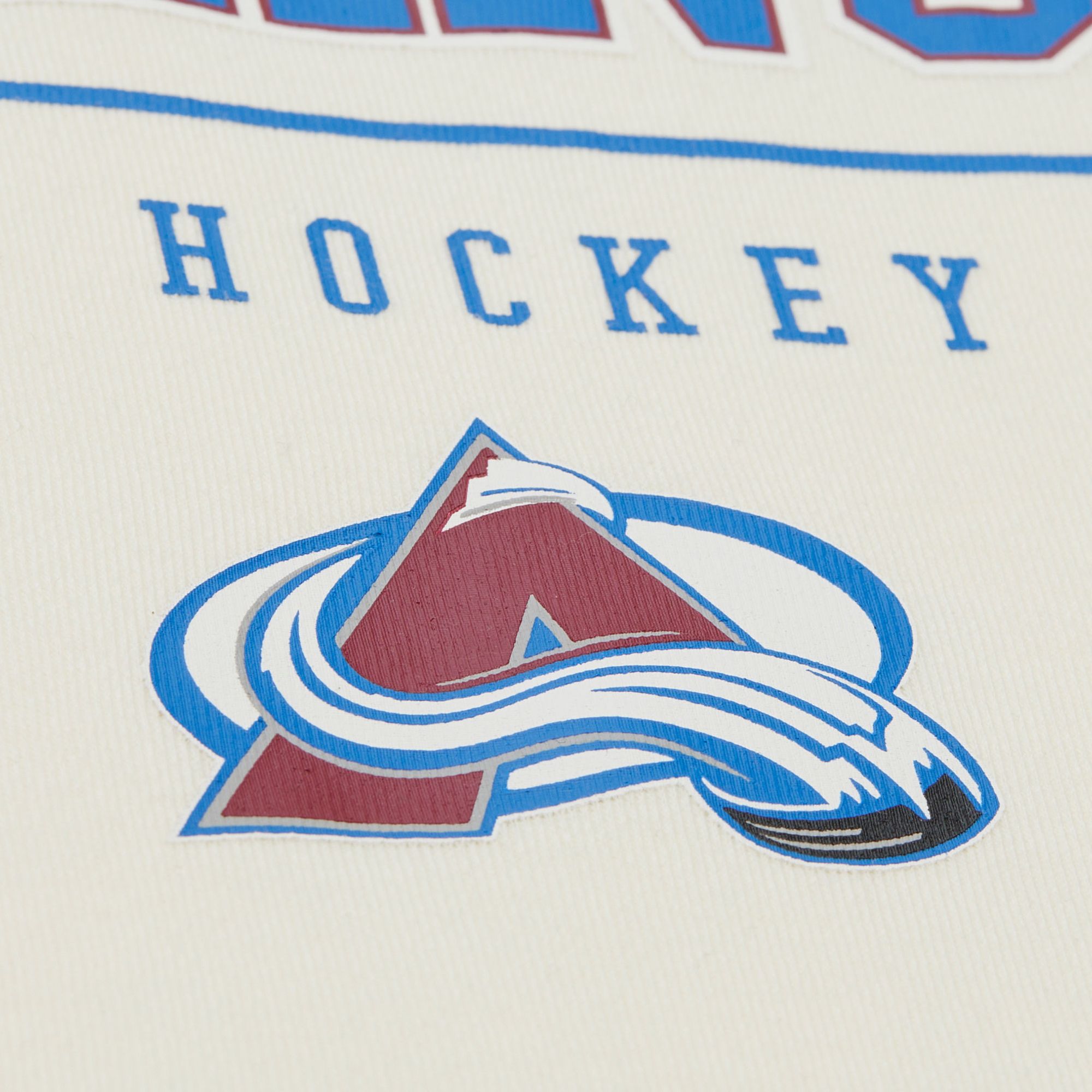 Mitchell & Ness Men's Colorado Avalanche Cream All In Walk Off Fleece Pullover Hoodie product image