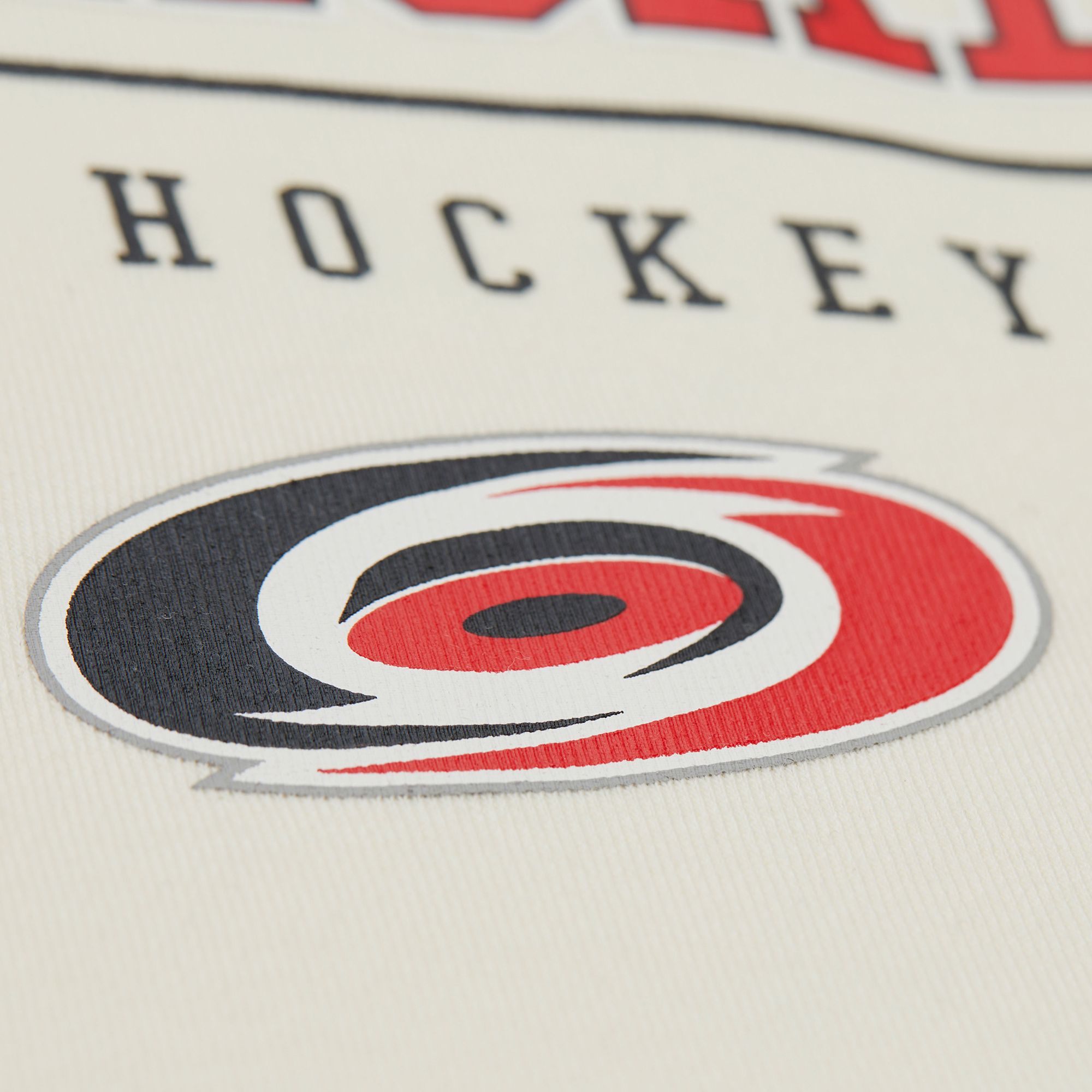 Mitchell & Ness Men's Carolina Hurricanes Cream All In Walk Off Fleece Pullover Hoodie product image