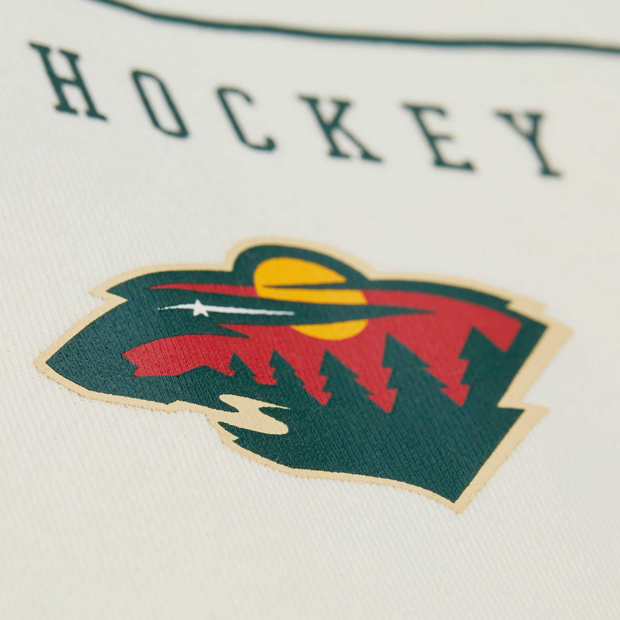 Mitchell & Ness Men's Minnesota Wild Cream All In Walk Off Fleece Pullover Hoodie product image