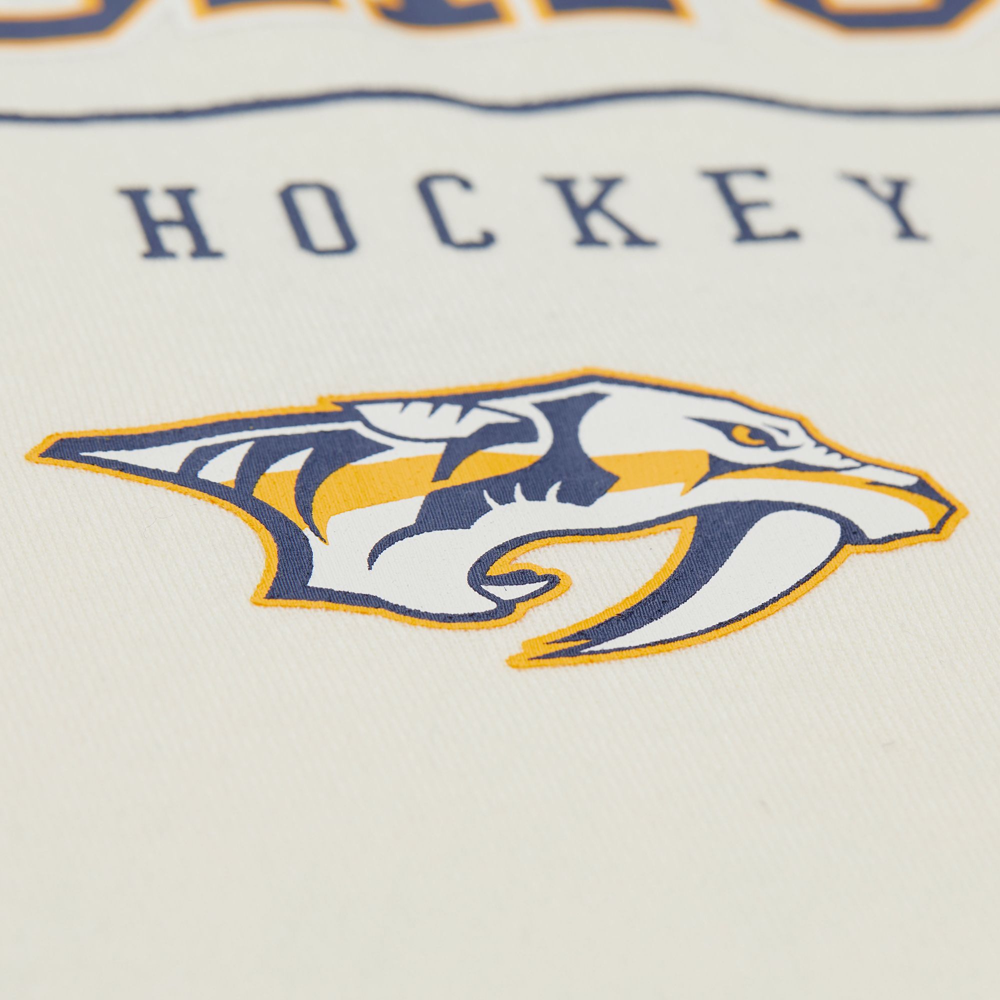 Mitchell & Ness Men's Nashville Predators Cream All In Walk Off Fleece Pullover Hoodie product image