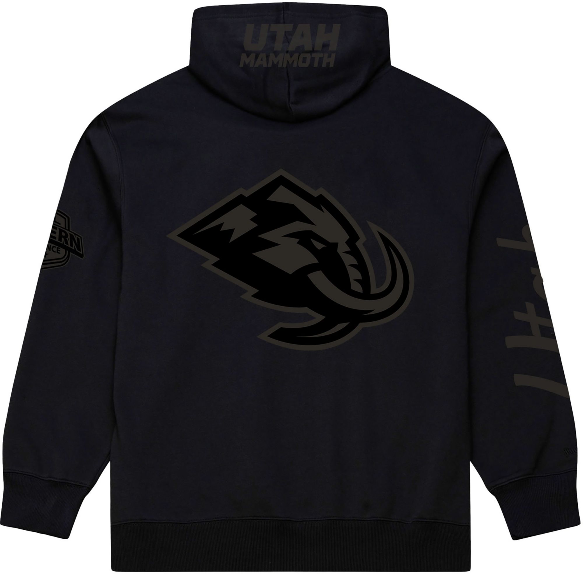 Mitchell & Ness Men's Utah Mammoths Black Phantom Crewneck Sweatshirt product image