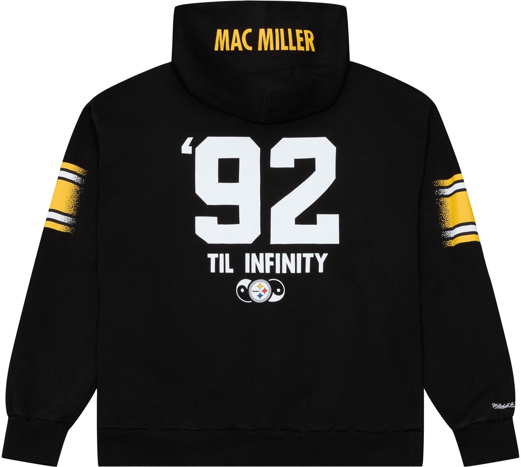 Mitchell & Ness Men's NFL Pittsburgh Steelers x Mac Miller Black '92 Infinity Hoodie product image