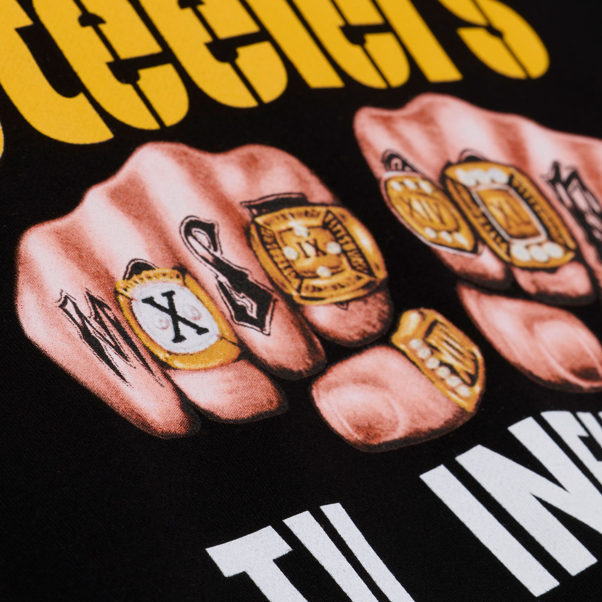 Mitchell & Ness Men's NFL Pittsburgh Steelers x Mac Miller Black Til Infinity Hoodie product image