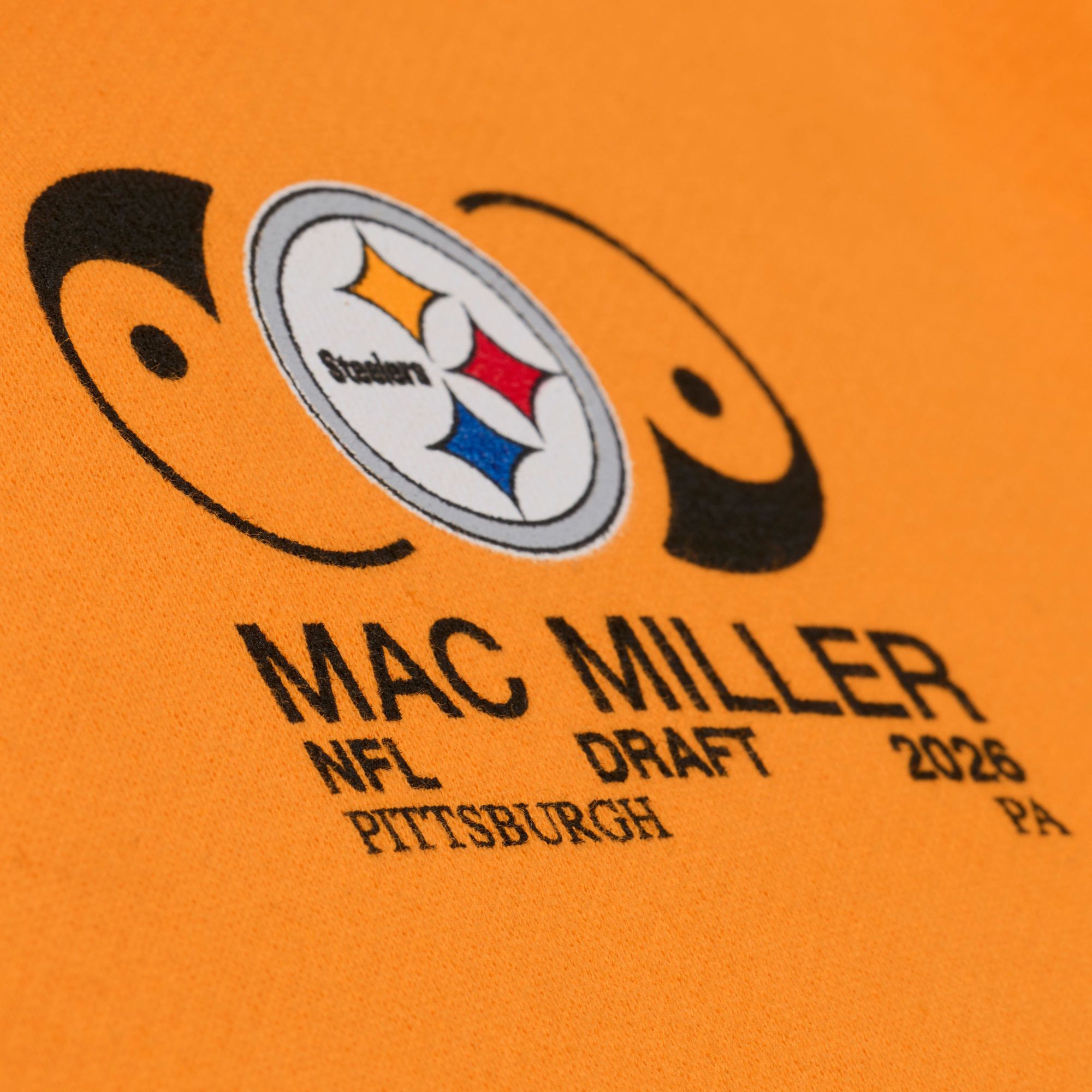 Mitchell & Ness Men's NFL Pittsburgh Steelers x Mac Miller Gold Til Infinity Hoodie product image