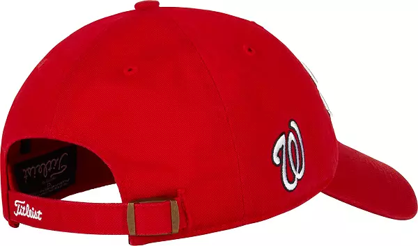 Titleist Mens Red Adjustable Golf Baseball Hat Cap Breathable - BCC Shotgun Blast Pre-owned