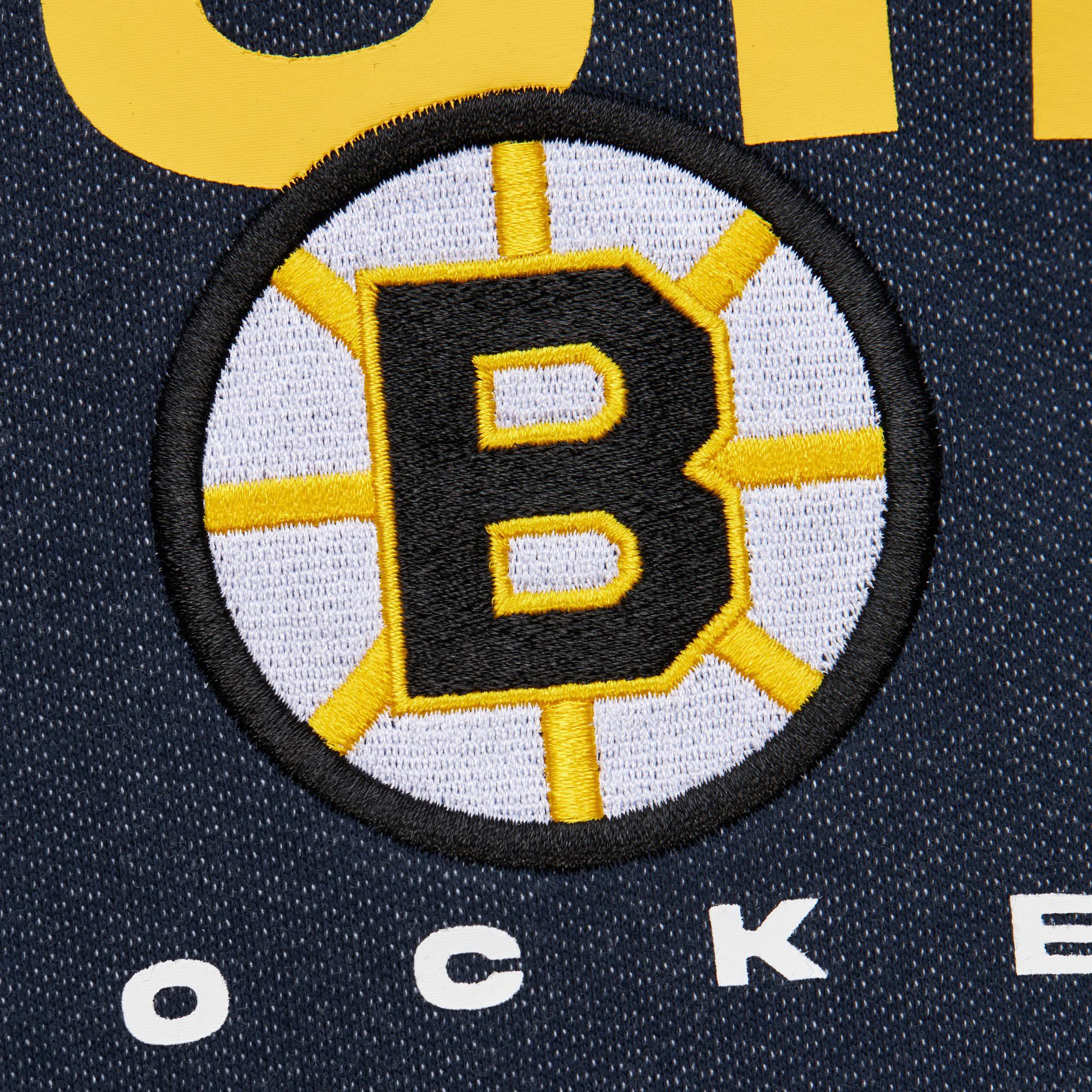 Mitchell & Ness Adult Boston Bruins Denim Washed Blue Pullover Hoodie product image
