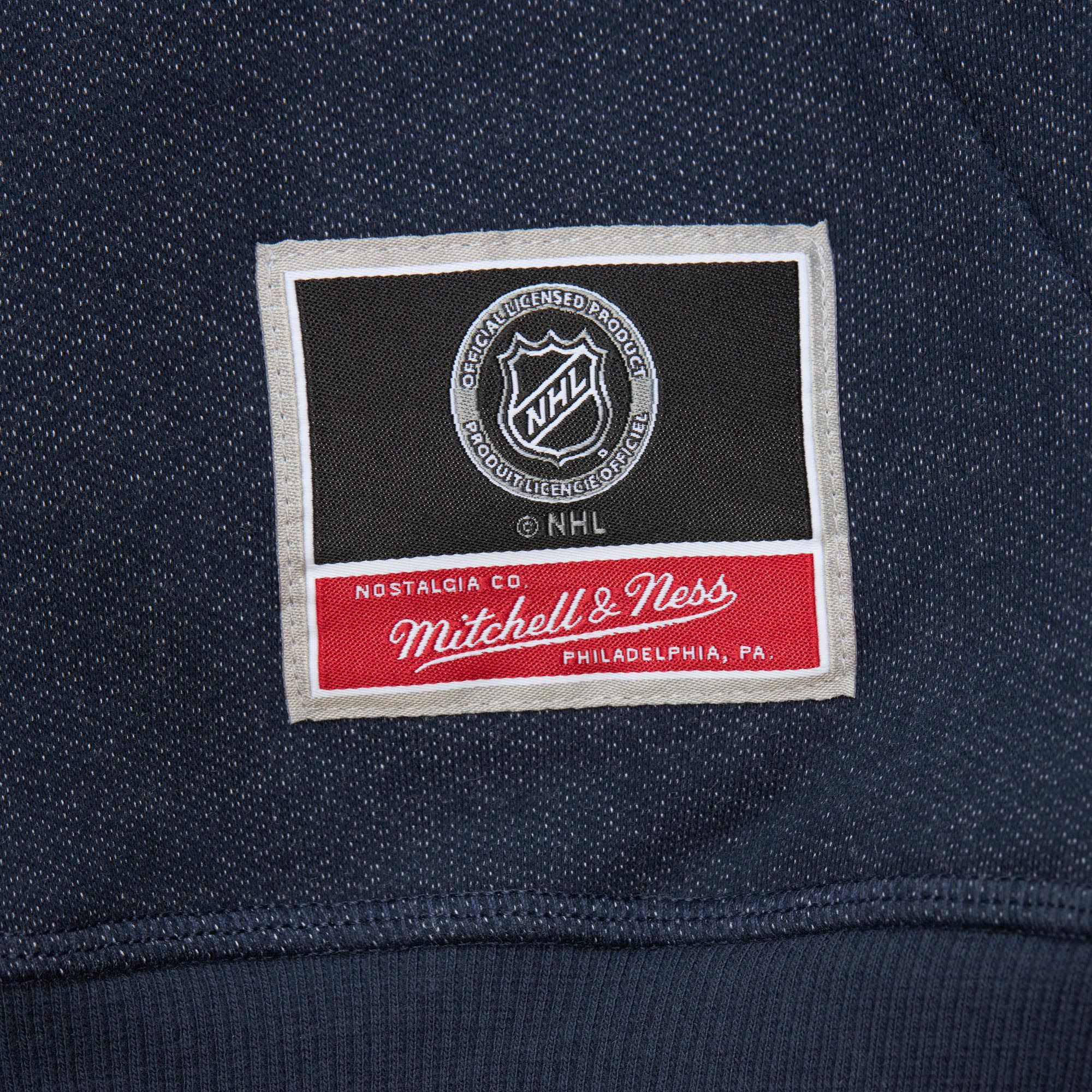 Mitchell & Ness Adult Boston Bruins Denim Washed Blue Pullover Hoodie product image