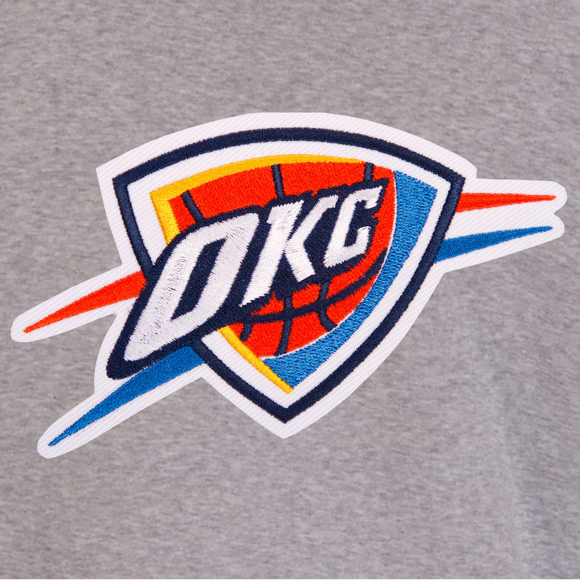 JH Design Men's Oklahoma City Thunder Grey Reversible Fleece Jacket product image