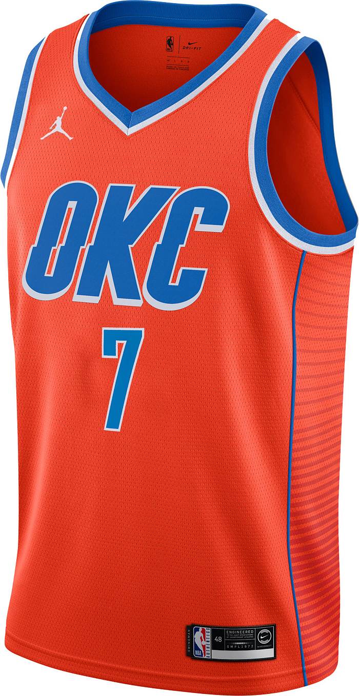 Men's Oklahoma City Thunder Nike Blue Swingman Custom Jersey