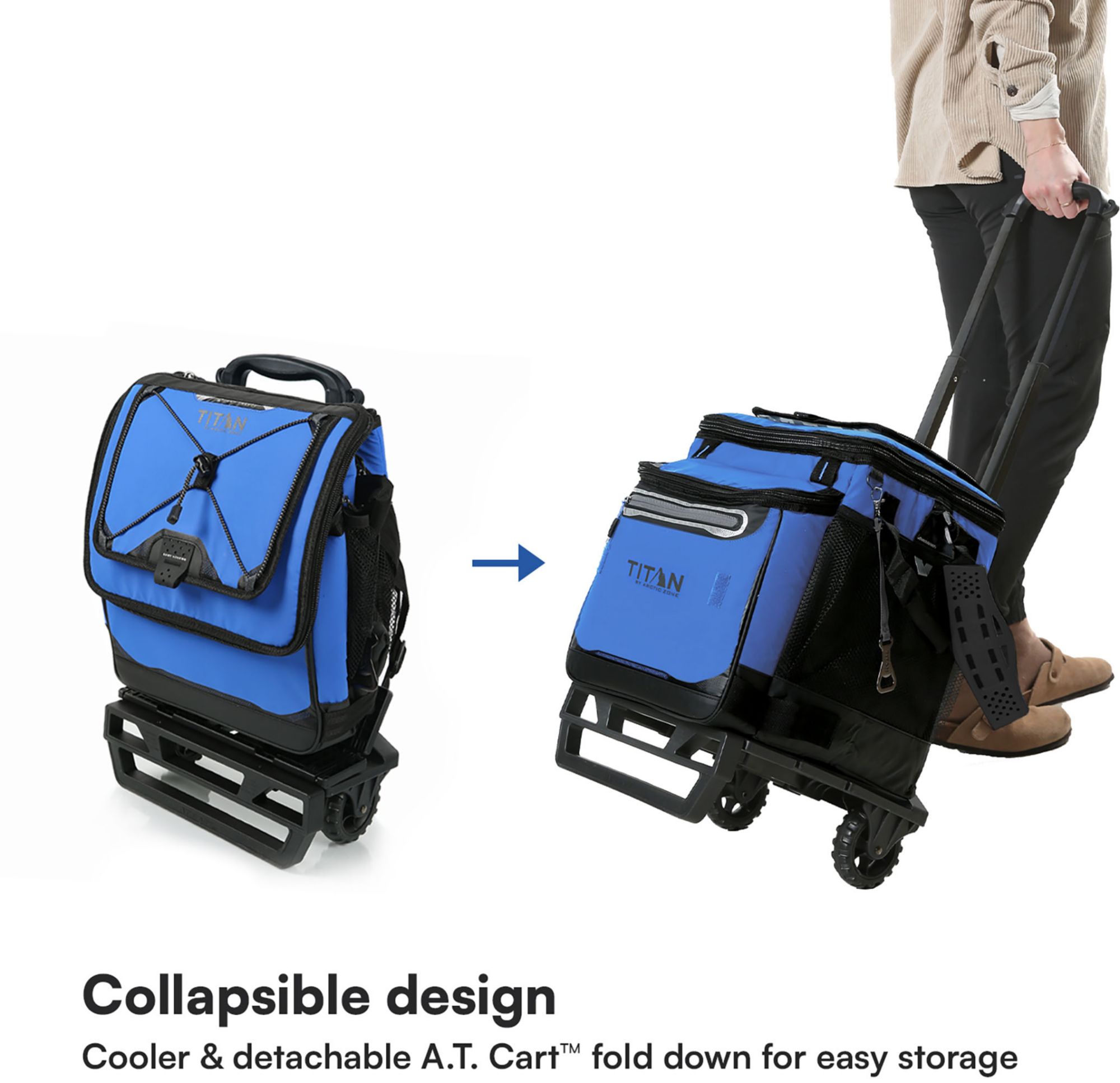 Titan 60 Can Collapsible Wheeled Cooler product image