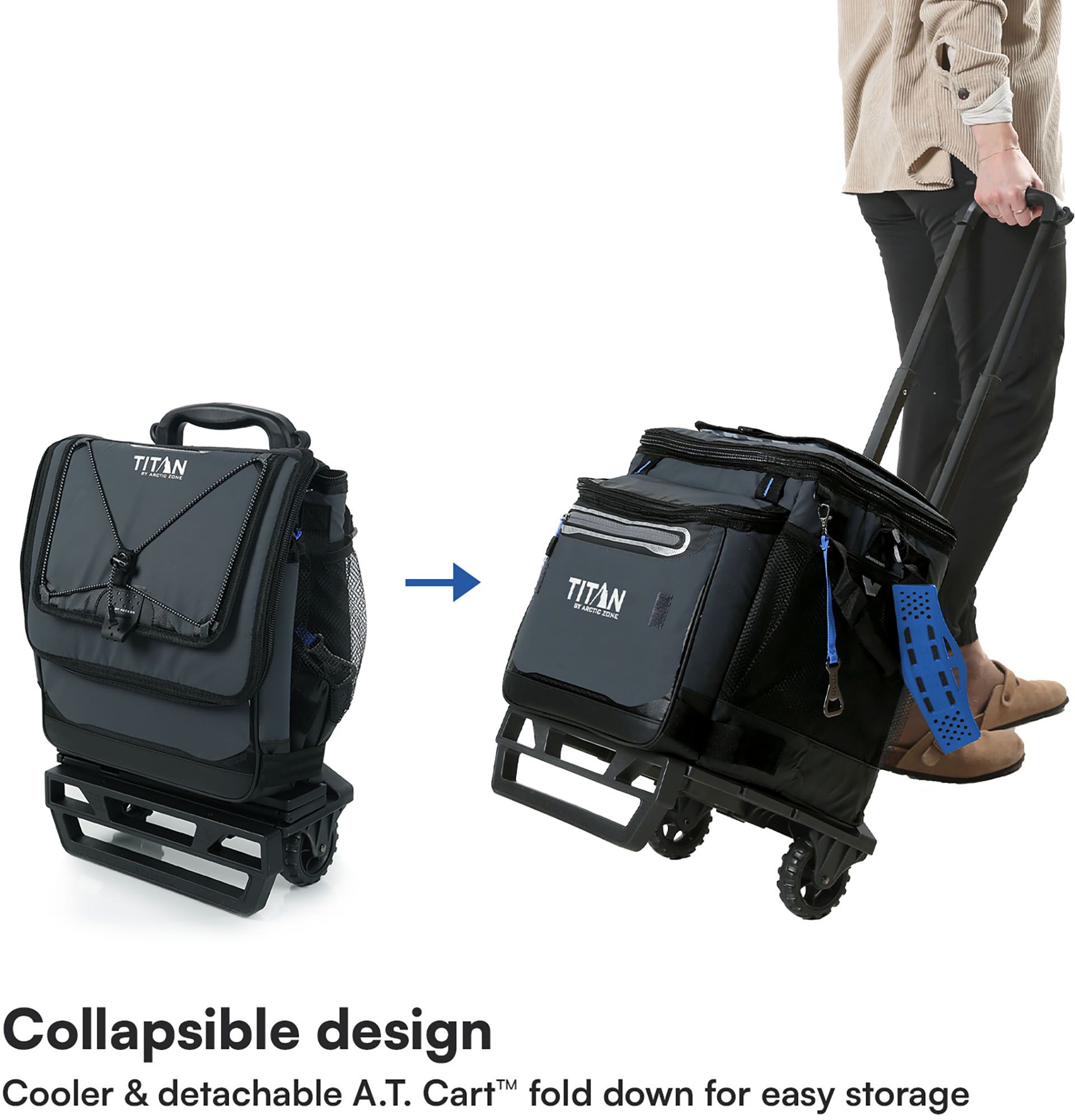 Titan Collapsible Wheeled Cooler product image