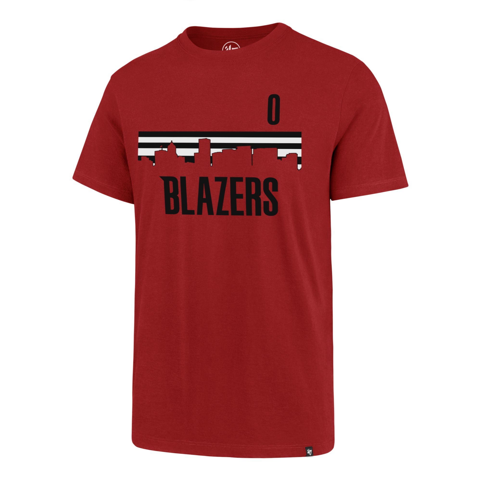 ‘47 Men's Portland Trail Blazers Damian Lillard Number Skyline T-Shirt product image