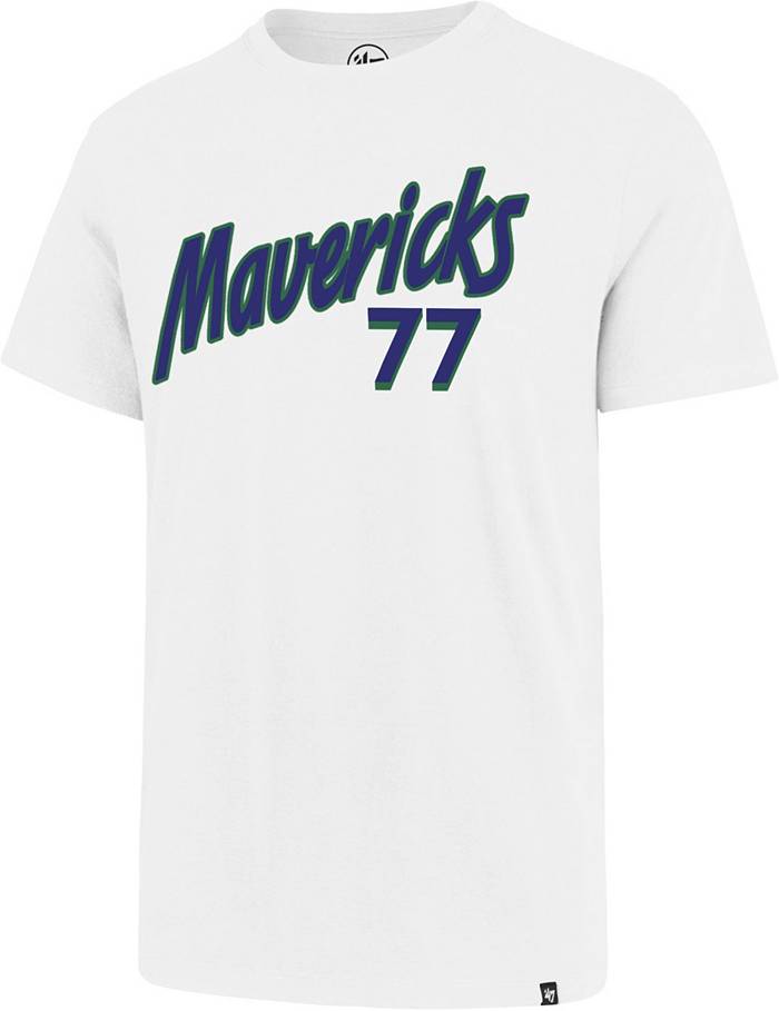 Nike Men's 2022-23 City Edition Dallas Mavericks Luka Doncic #77 Blue  Cotton T-Shirt