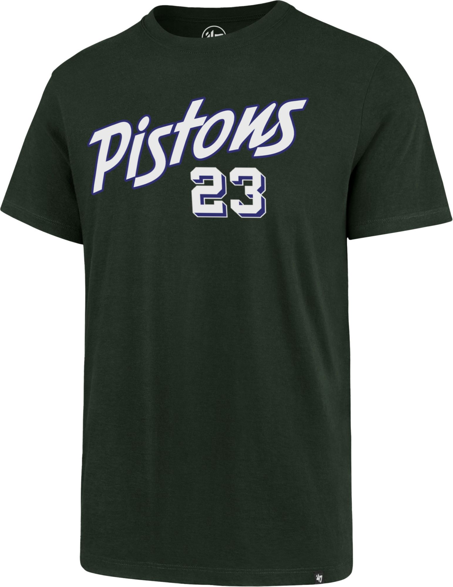 '47 Men's Detroit Pistons Green Super Rival T-Shirt