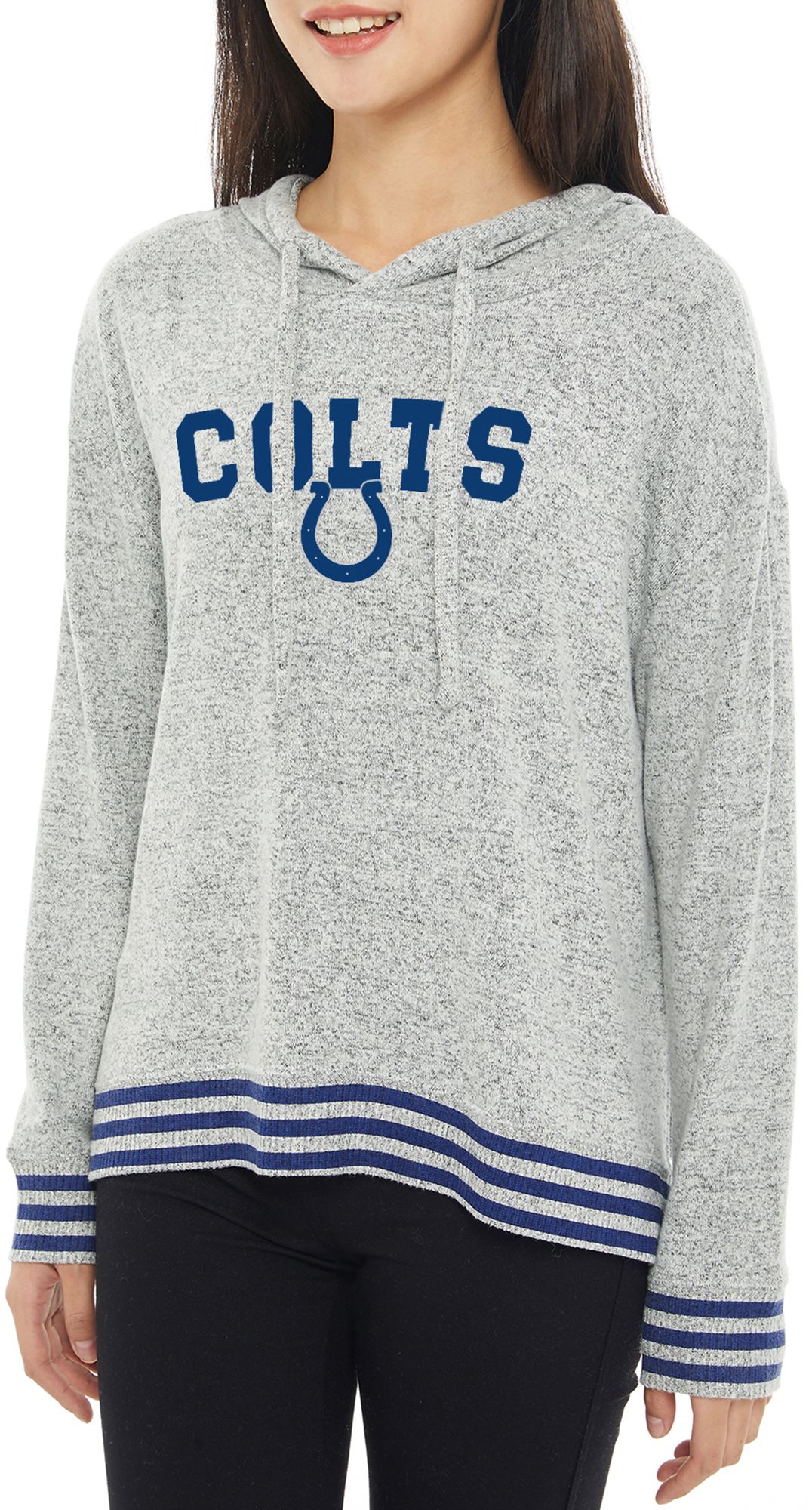 Concepts Sport Women's Indianapolis Colts Siesta Grey Long Sleeve Hoodie product image