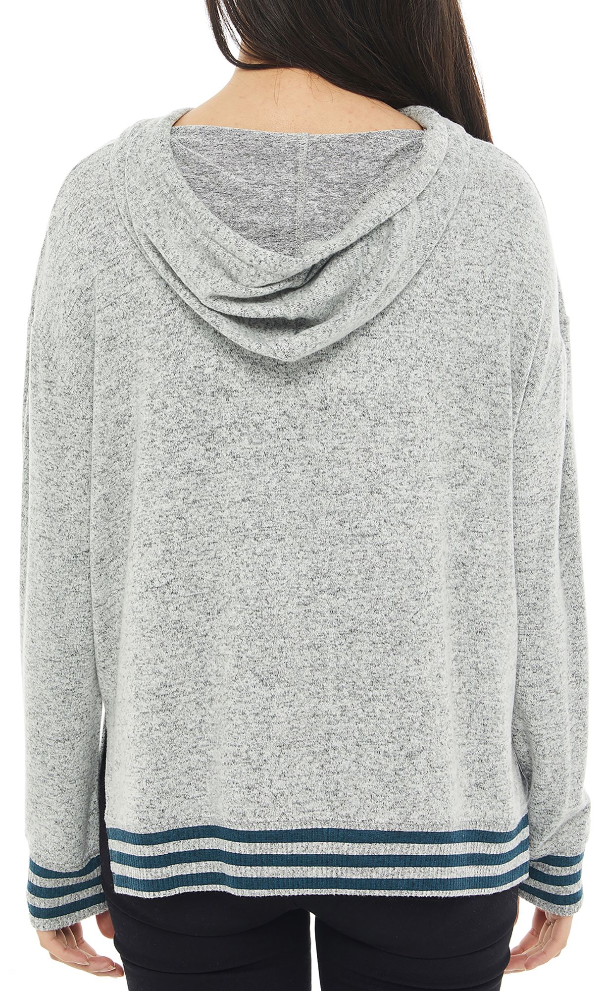 Concepts Sport Women's New Orleans Saints Siesta Grey Long Sleeve Hoodie product image