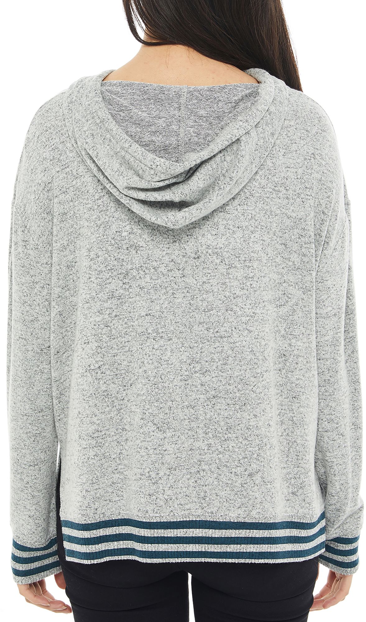 Concepts Sport Women's Carolina Panthers Siesta Grey Long Sleeve Hoodie product image