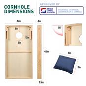 Rec League 2' x 4' Regulation Cornhole Board Set product image
