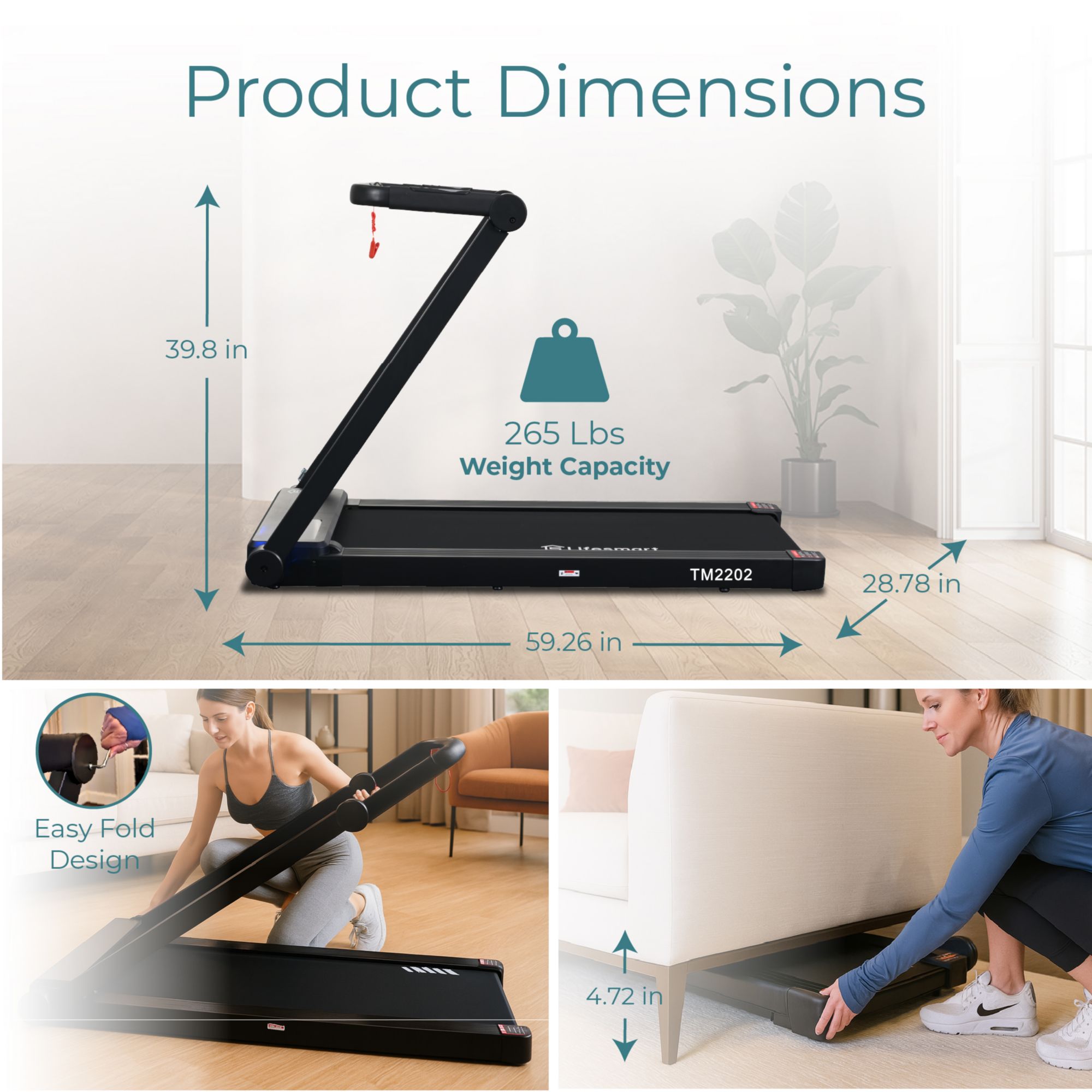 Lifesmart TM2202 3-in-1 Treadmill product image