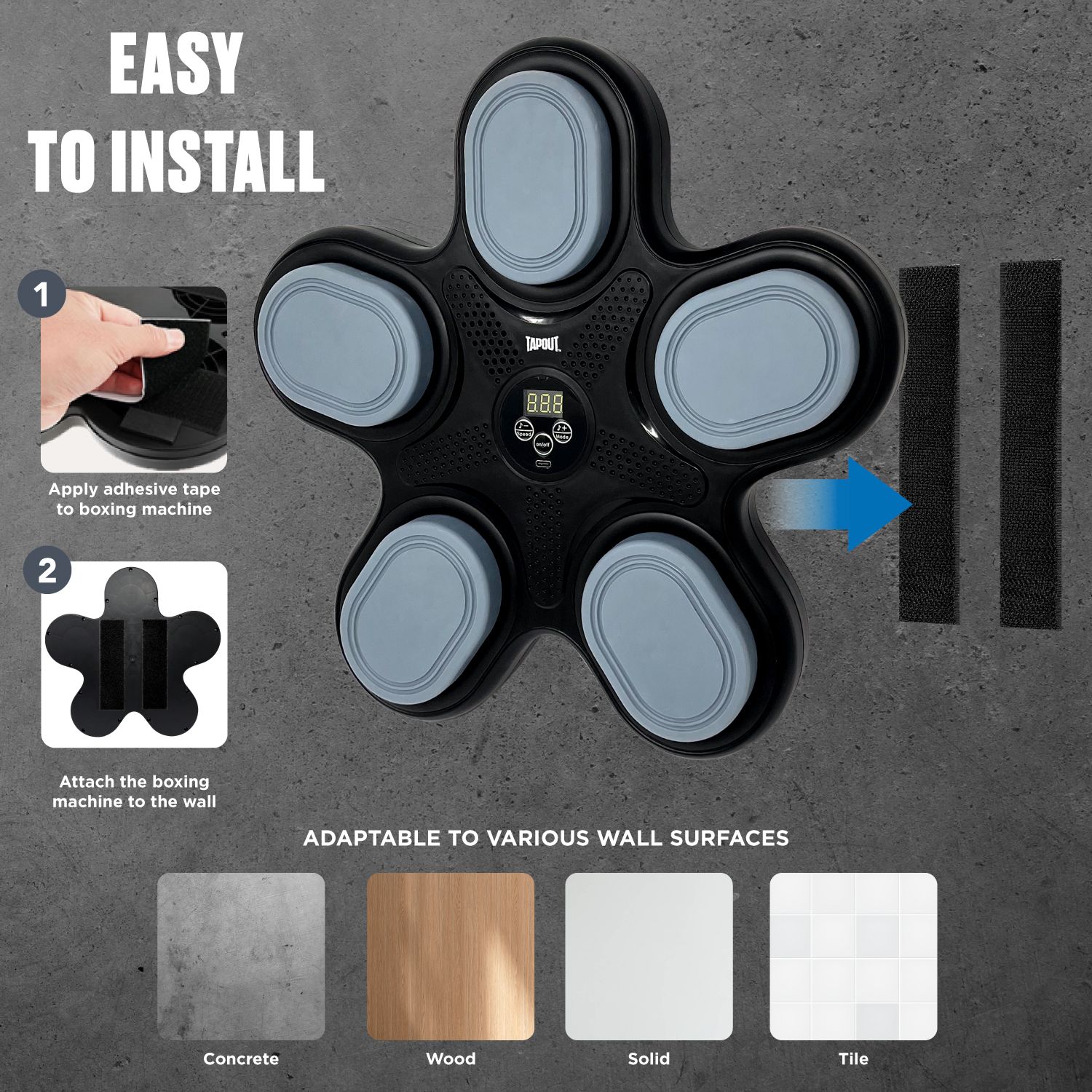 Tapout 5-Target Music Boxing Punch Trainer product image