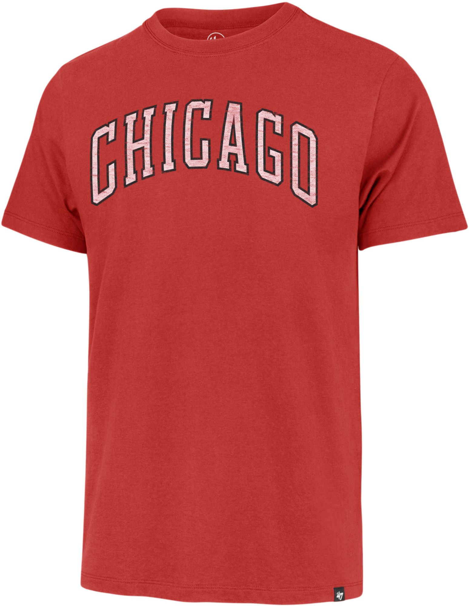 '47 Men's 2021-22 City Edition Chicago Bulls Red MVP Short Sleeve T-Shirt product image