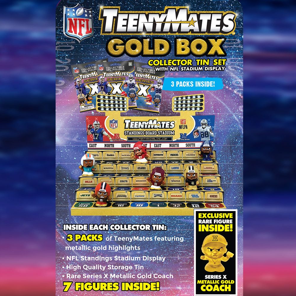 Party Animal NFL TeenyMates Gold Box Collector Tin Set product image