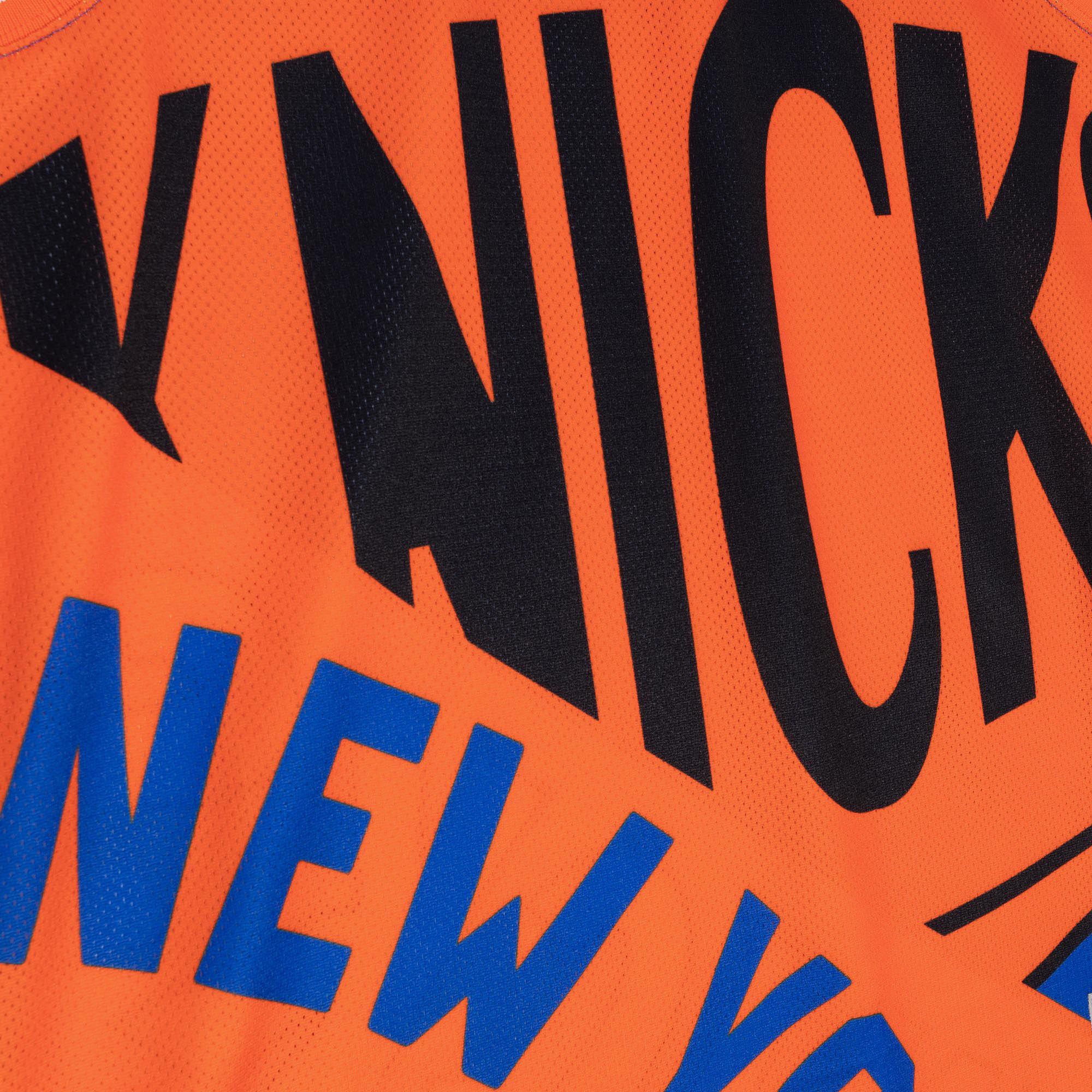 Mitchell & Ness Men's New York Knicks Orange Retro Graphic Big Face Fashion Tank Top product image