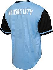 Mitchell & Ness Sporting Kansas City '96 Retro Blue V-Neck Jersey product image