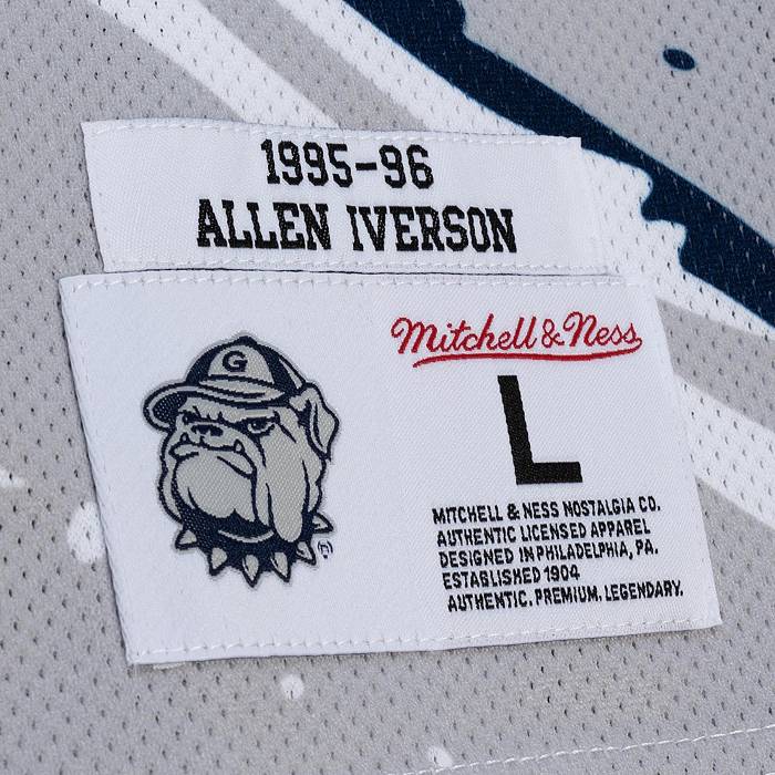 Mitchell & Ness Men's Allen Iverson Gray Georgetown Hoyas 1995-96 Swingman  Replica Jersey