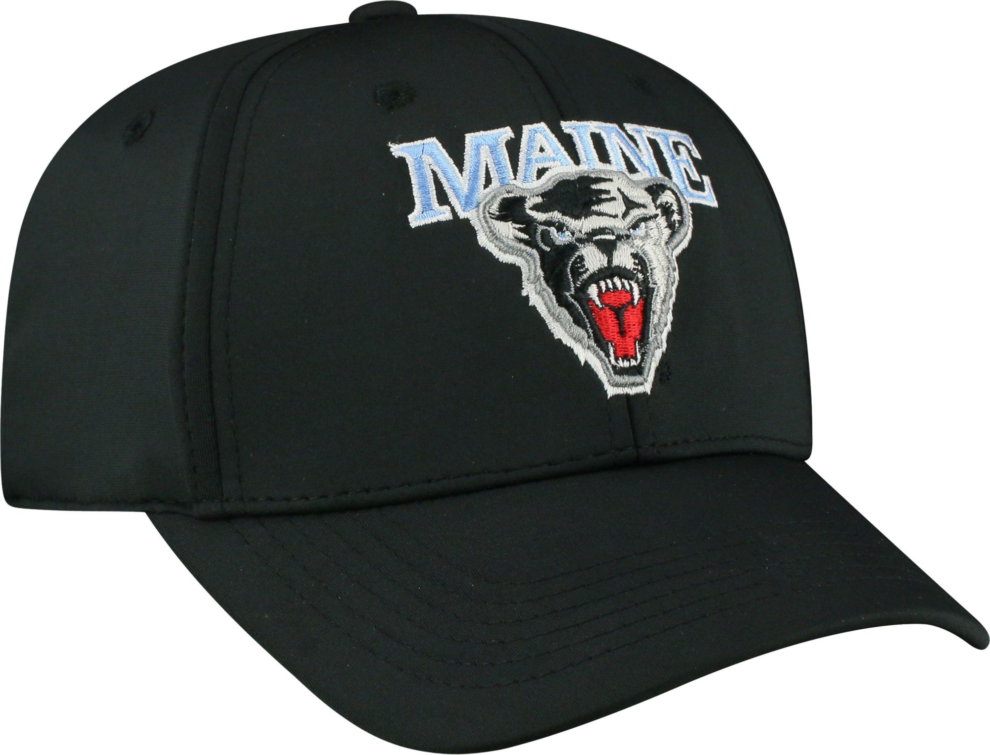 Top of the World Men's Maine Black Bears Tension 1Fit Flex Black Hat product image