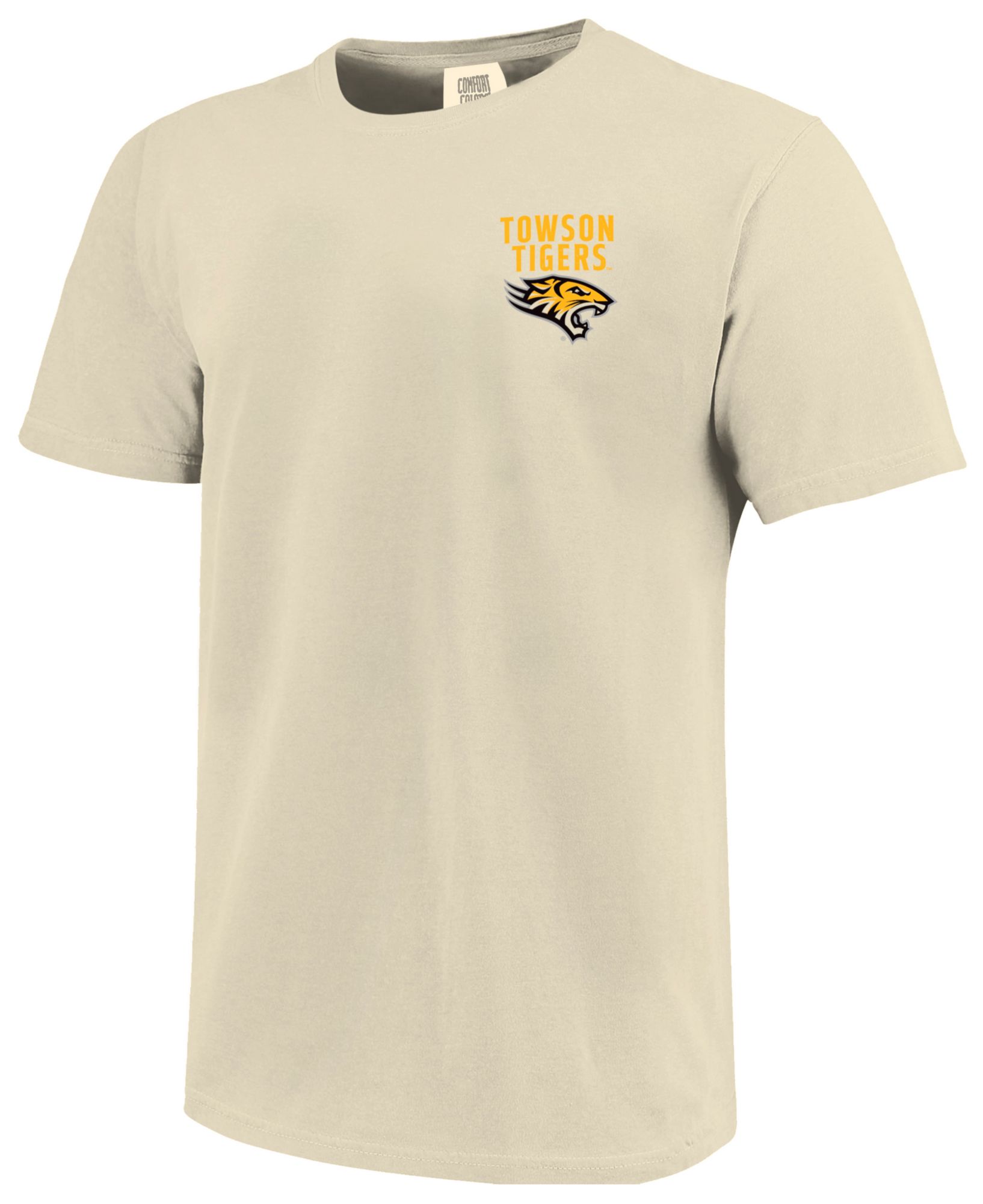 Image One Men's Towson Tigers Black Mascot Overlay T-Shirt product image