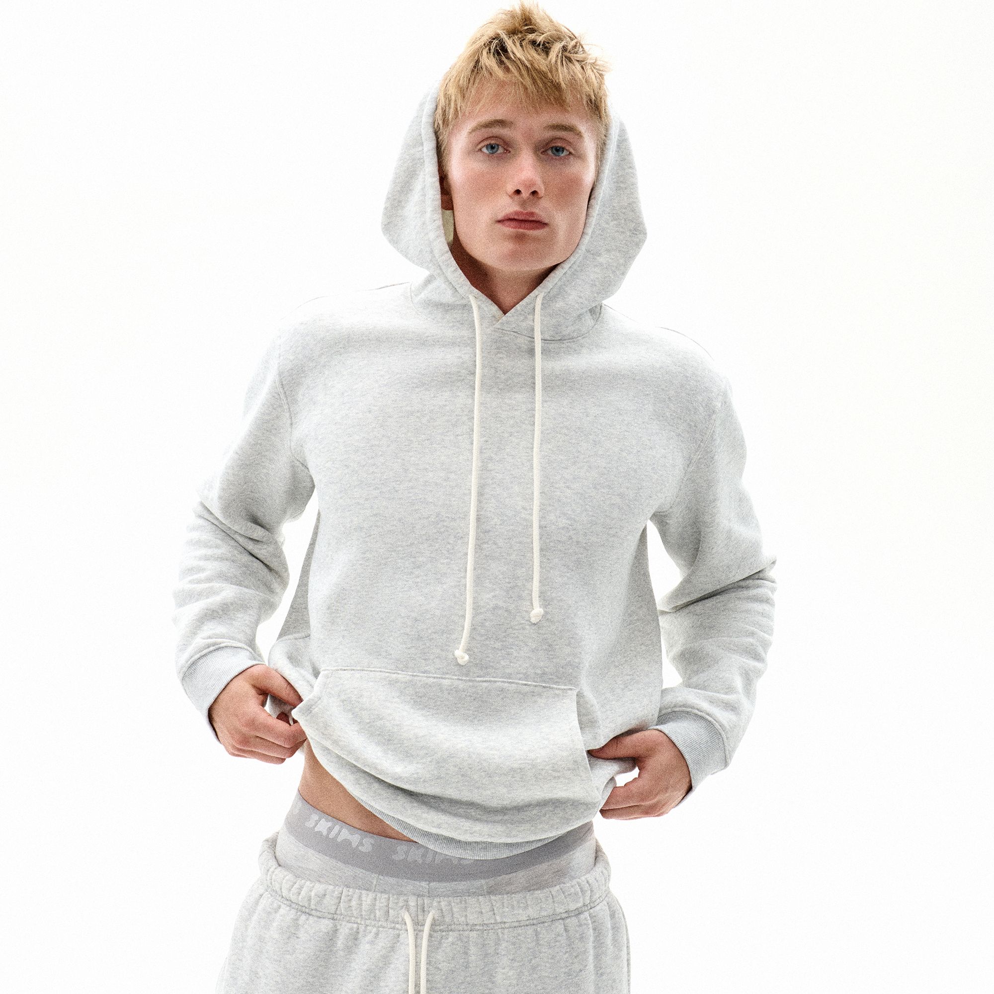 SKIMS Men's Fleece Lounge Relaxed Pullover Hoodie product image