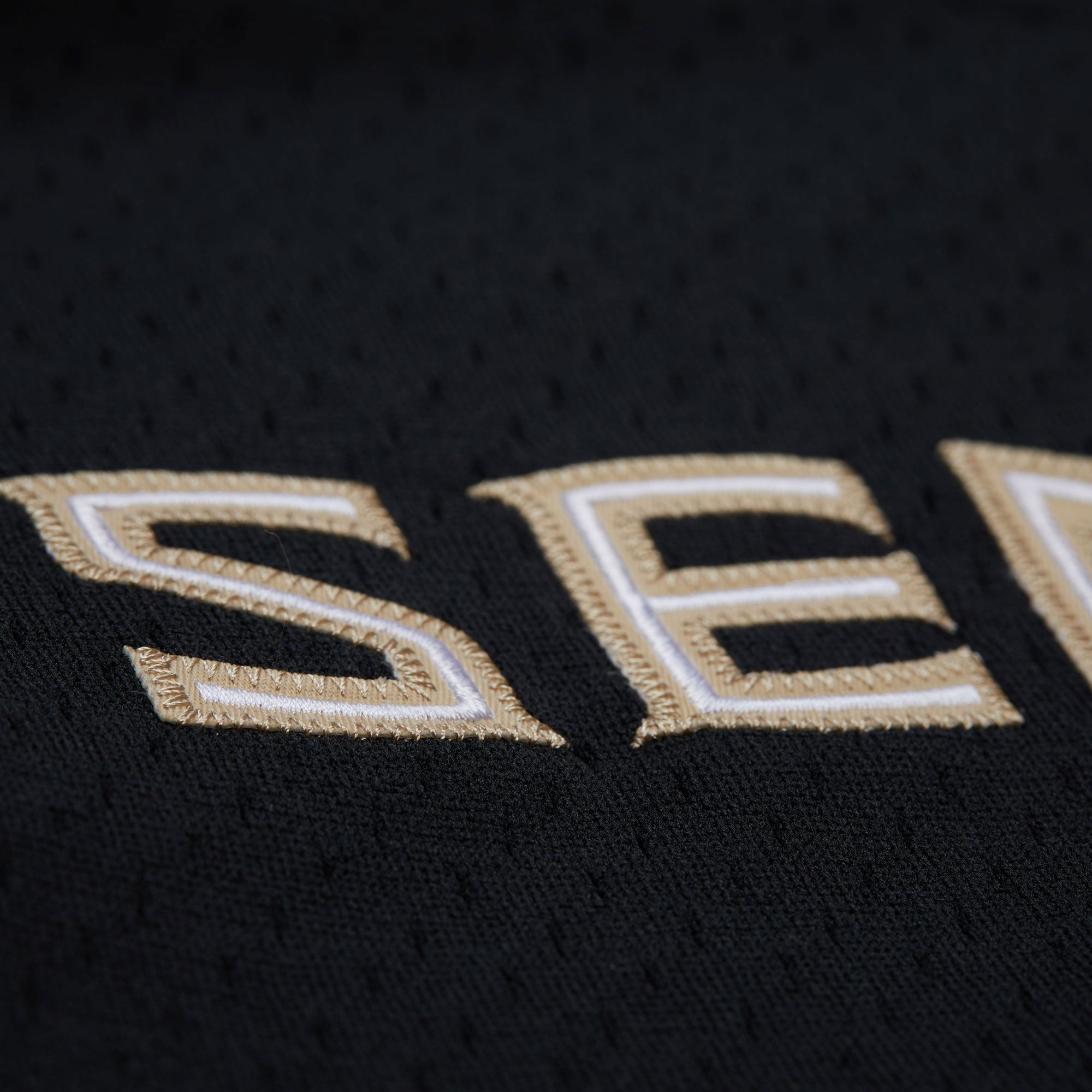 Mitchell & Ness Adult Florida State Seminoles Mesh Button Up Black Jersey product image