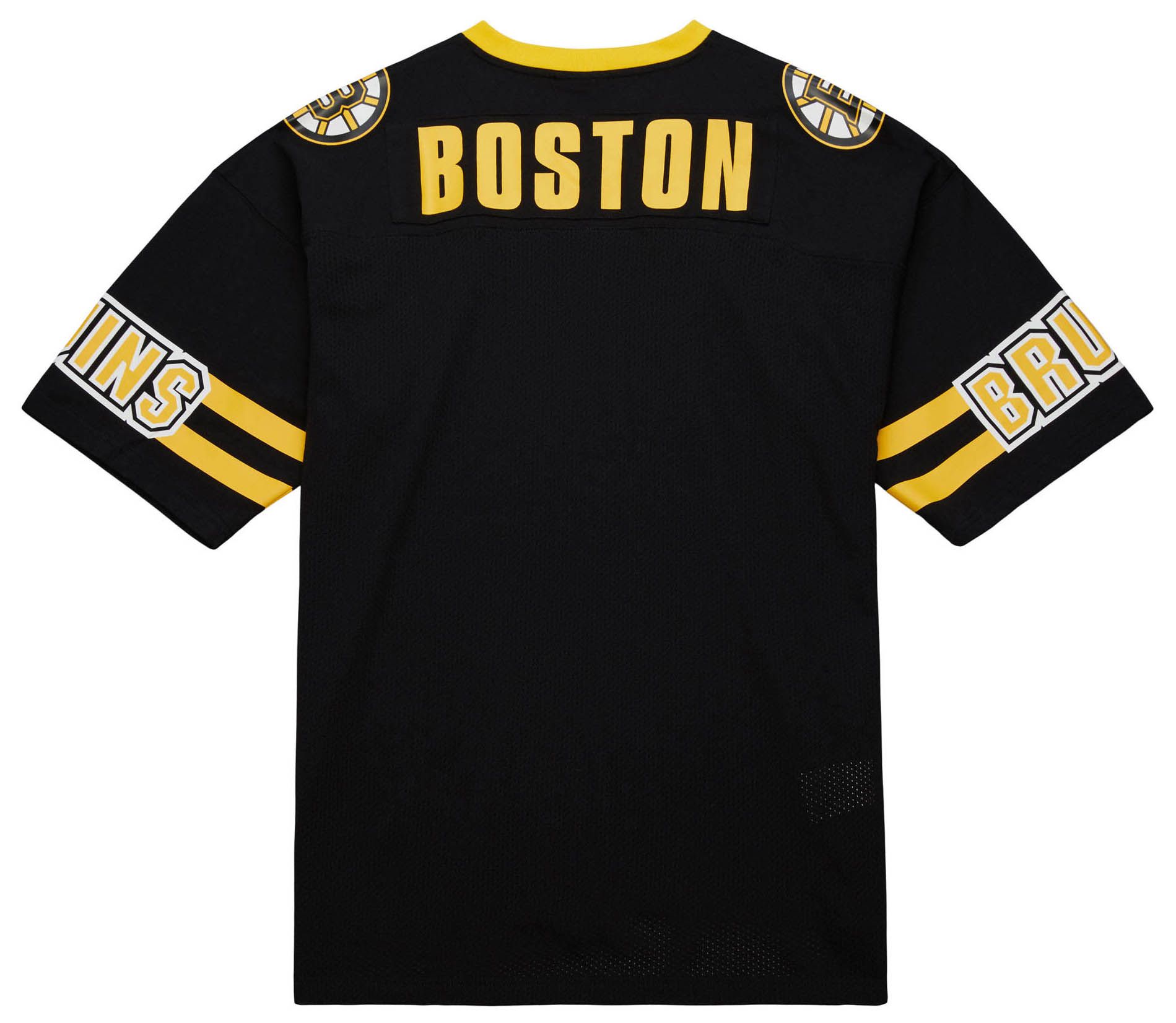 Mitchell & Ness Men's Boston Bruins Black Playmaker Mesh T-Shirt product image
