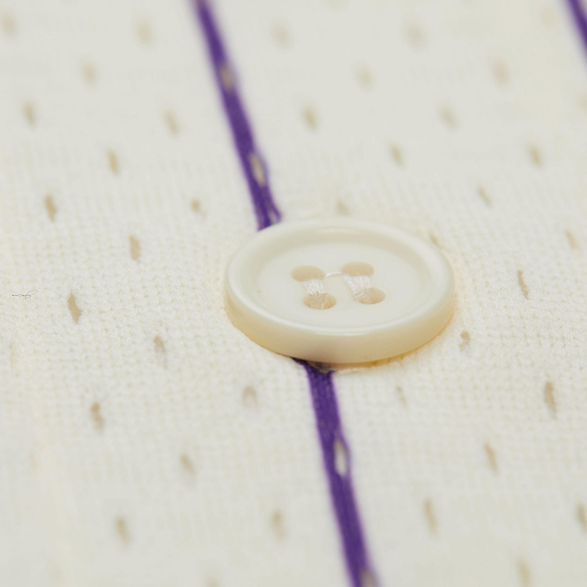 Mitchell & Ness Men's LSU Tigers Cream Button Front On Campus Mesh Jersey product image