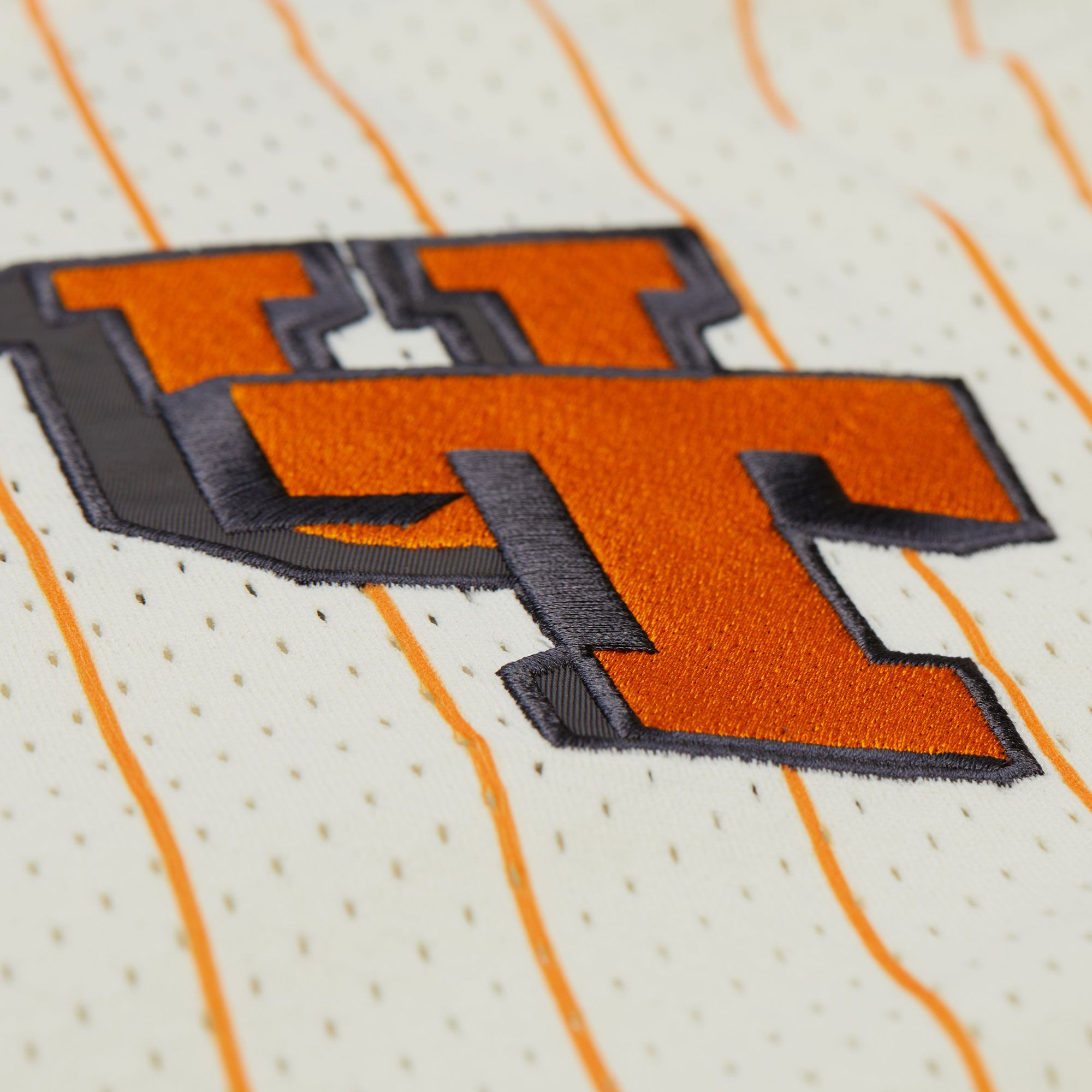 Mitchell & Ness Men's Tennessee Volunteers Cream Button Front On Campus Mesh Jersey product image