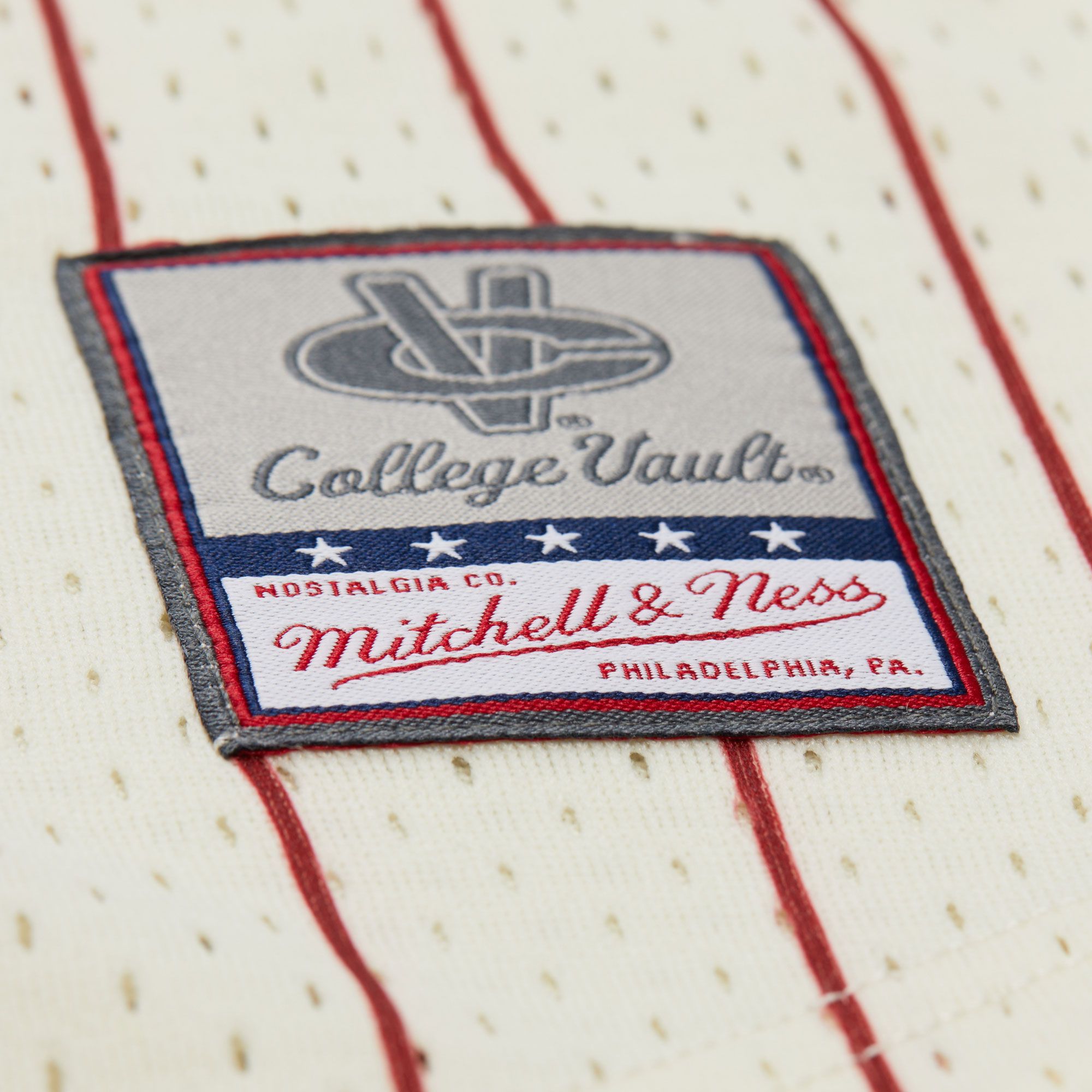 Mitchell & Ness Men's South Carolina Gamecocks Cream Button Front On Campus Mesh Jersey product image