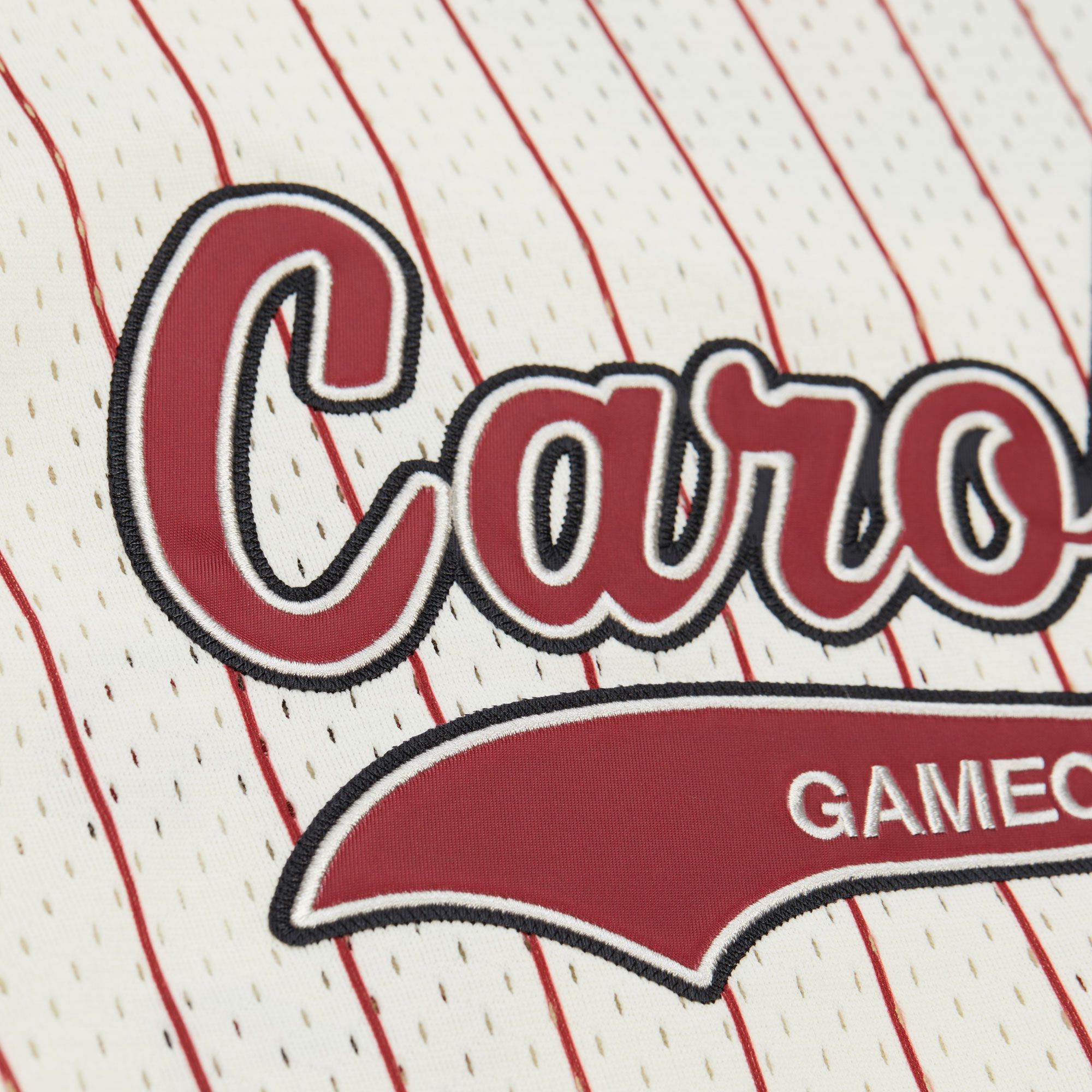 Mitchell & Ness Men's South Carolina Gamecocks Cream Button Front On Campus Mesh Jersey product image