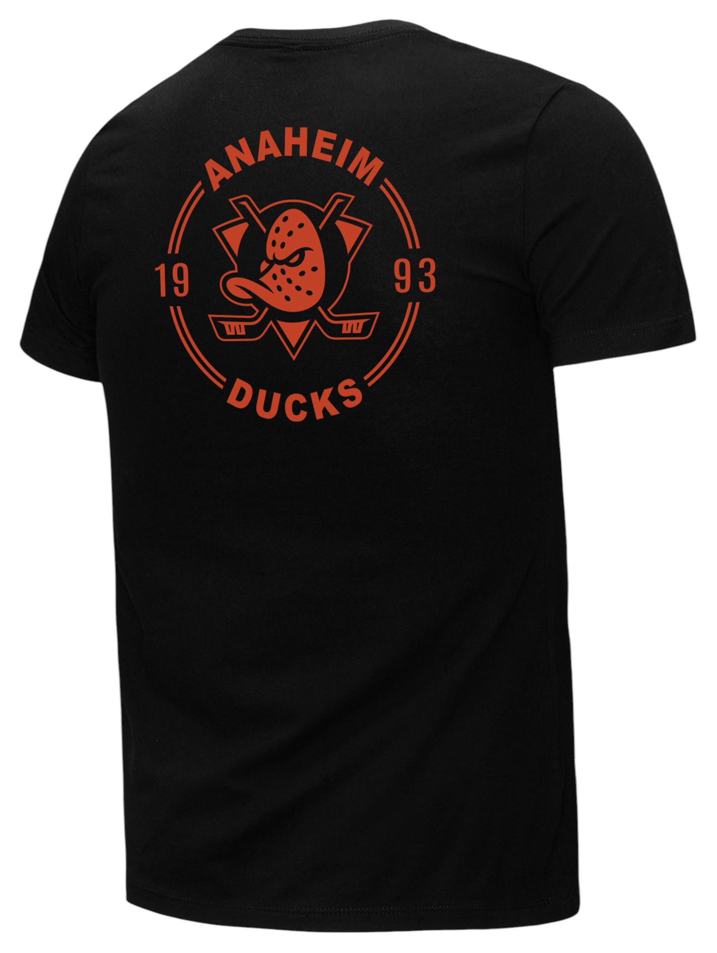 Mitchell & Ness Men's Anaheim Ducks Black Penalty Box 3 Short Sleeve T-Shirt product image