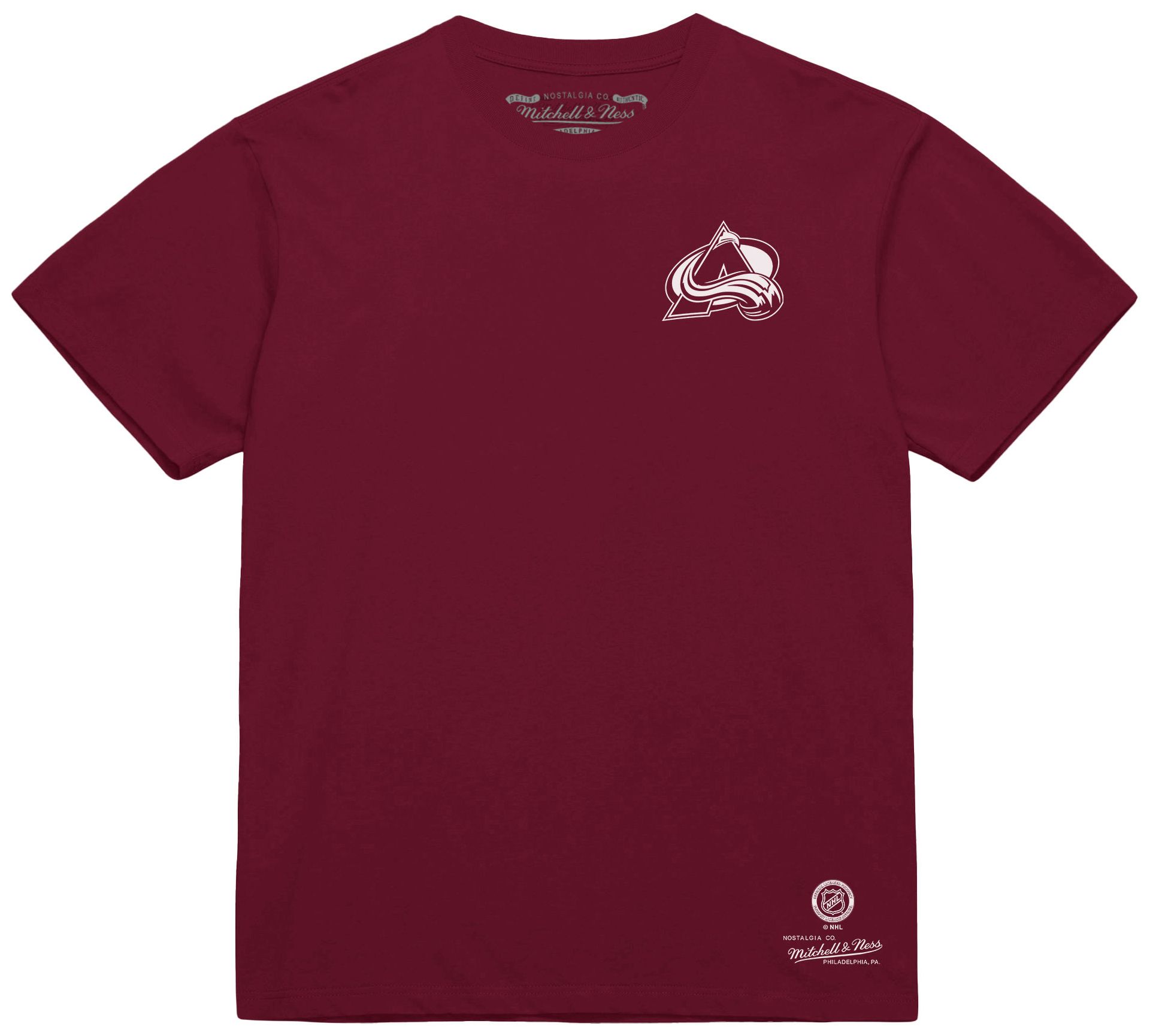 Mitchell & Ness Men's Colorado Avalanche Maroon Penalty Box 3 Short Sleeve T-Shirt product image