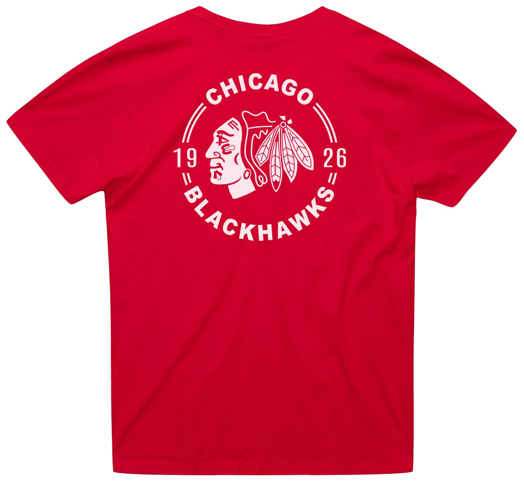 Mitchell & Ness Men's Chicago Blackhawks Red Penalty Box 3 Short Sleeve T-Shirt product image