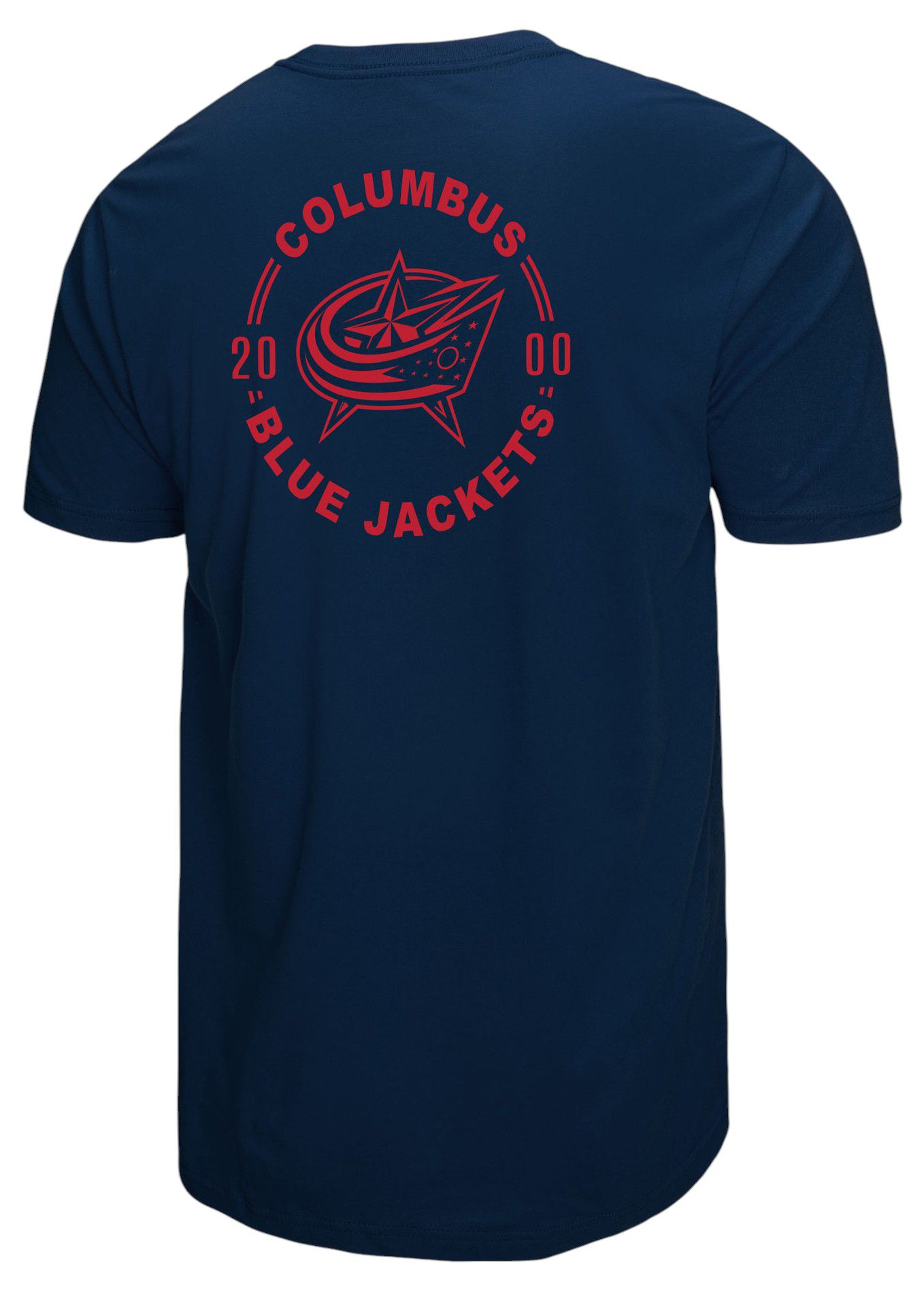 Mitchell & Ness Men's Columbus Blue Jackets Navy Penalty Box 3 Short Sleeve T-Shirt product image