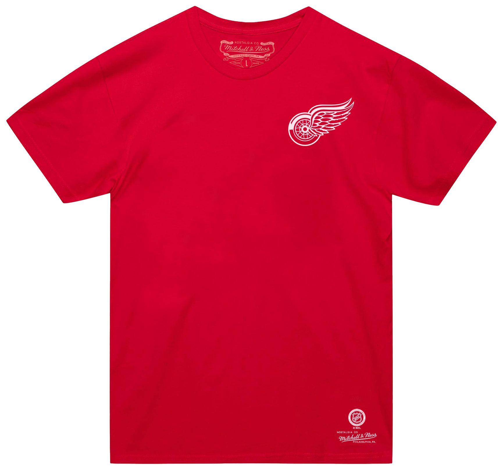 Mitchell & Ness Men's Detroit Red Wings Red Penalty Box 3 Short Sleeve T-Shirt product image