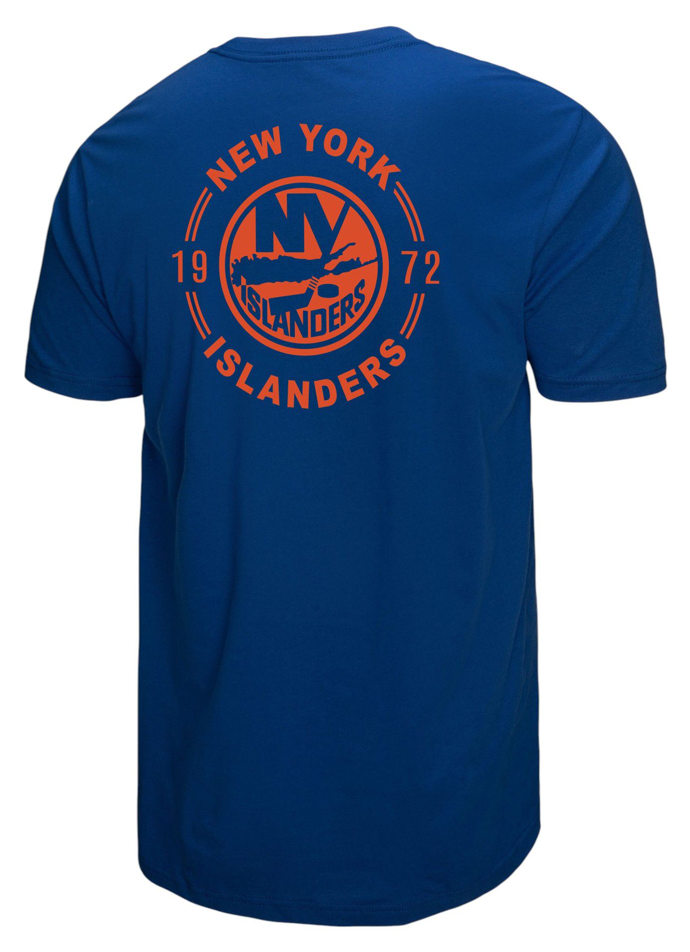 Mitchell & Ness Men's New York Islanders Blue Penalty Box 3 Short Sleeve T-Shirt product image