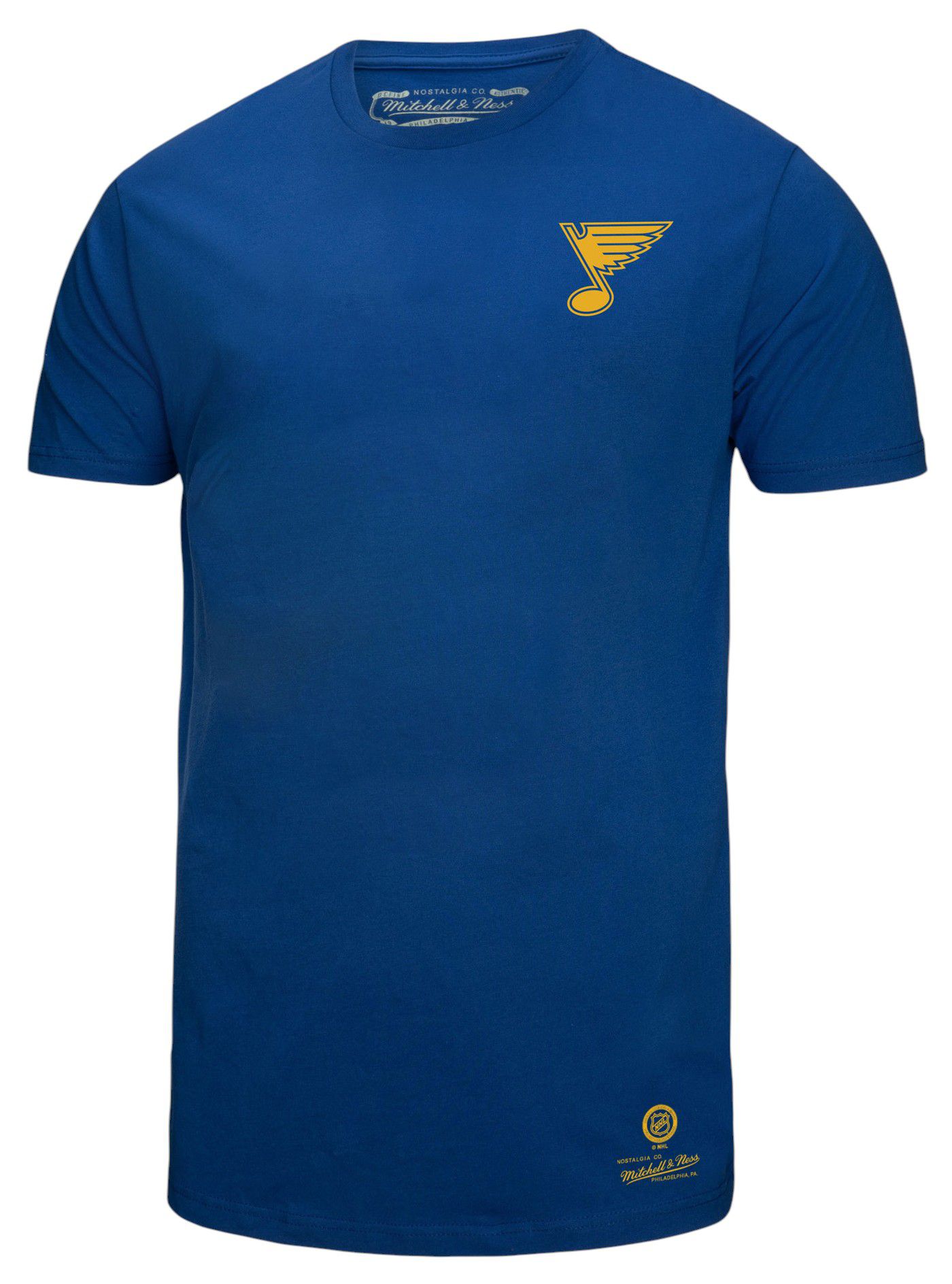 Mitchell & Ness Men's St. Louis Blues Blue Penalty Box 3 Short Sleeve T-Shirt product image