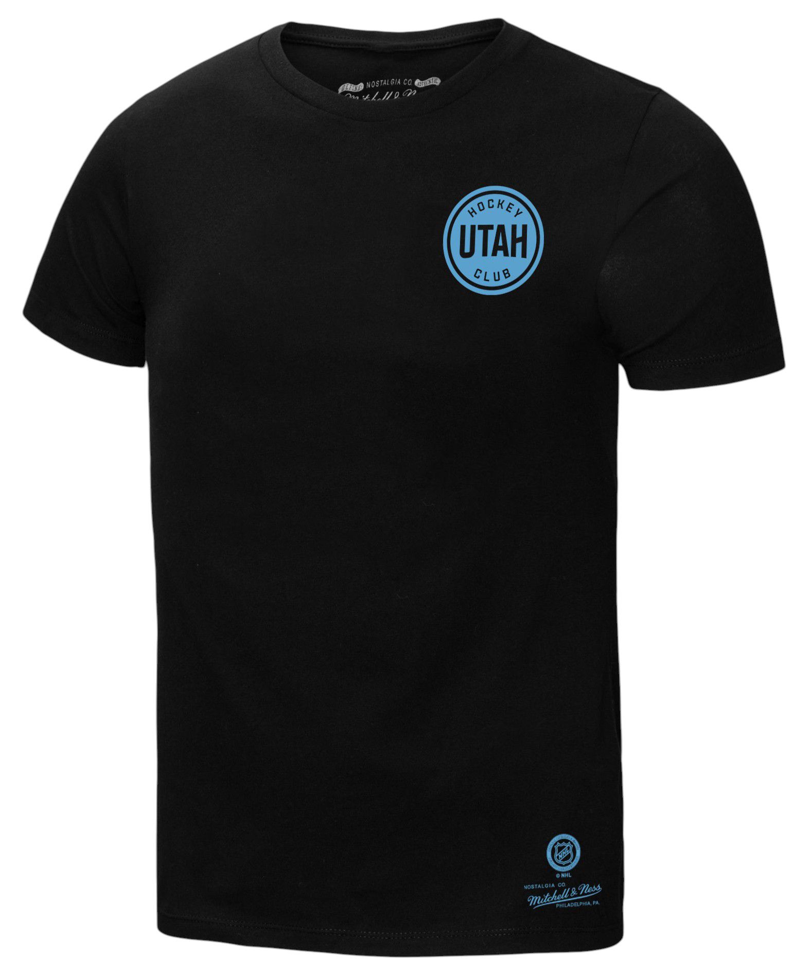 Mitchell & Ness Men's Utah Mammoths Black Penalty Box 3 Short Sleeve T-Shirt product image